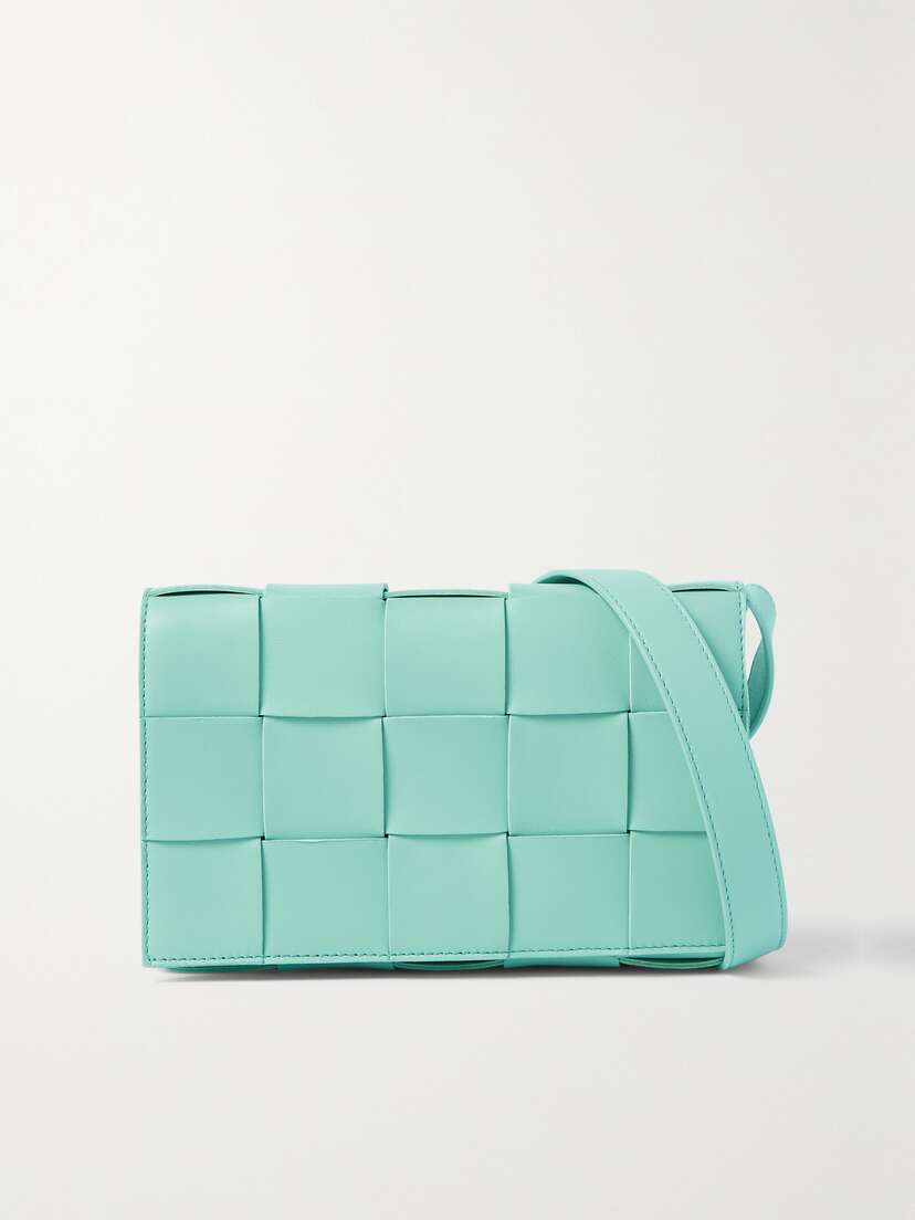 Bottega Veneta Cassette Small Intrecciato Leather Shoulder Bag