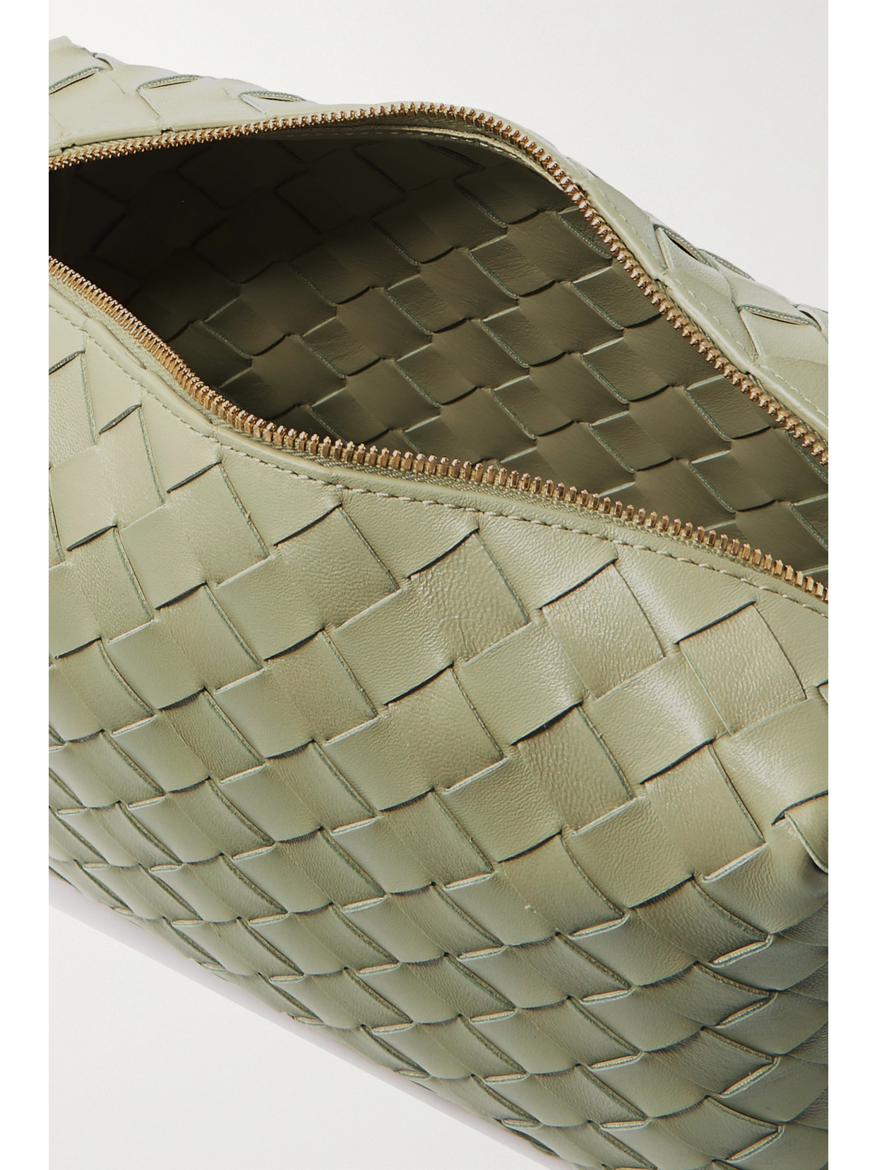 BOTTEGA VENETA LOOP INTRECCIATO LEATHER SHOULDER BAG