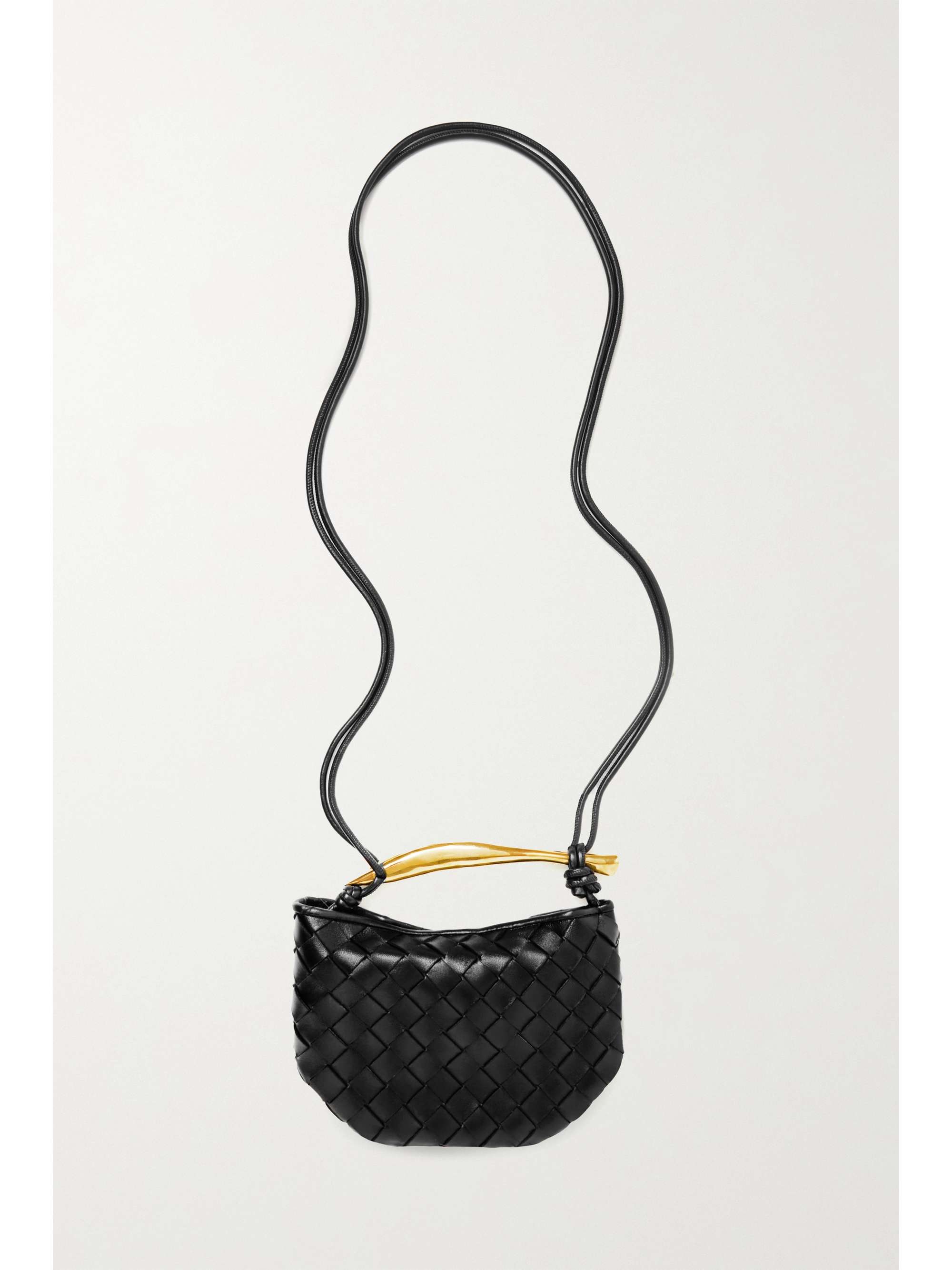 BOTTEGA VENETA Sardine mini embellished intrecciato leather shoulder bag
