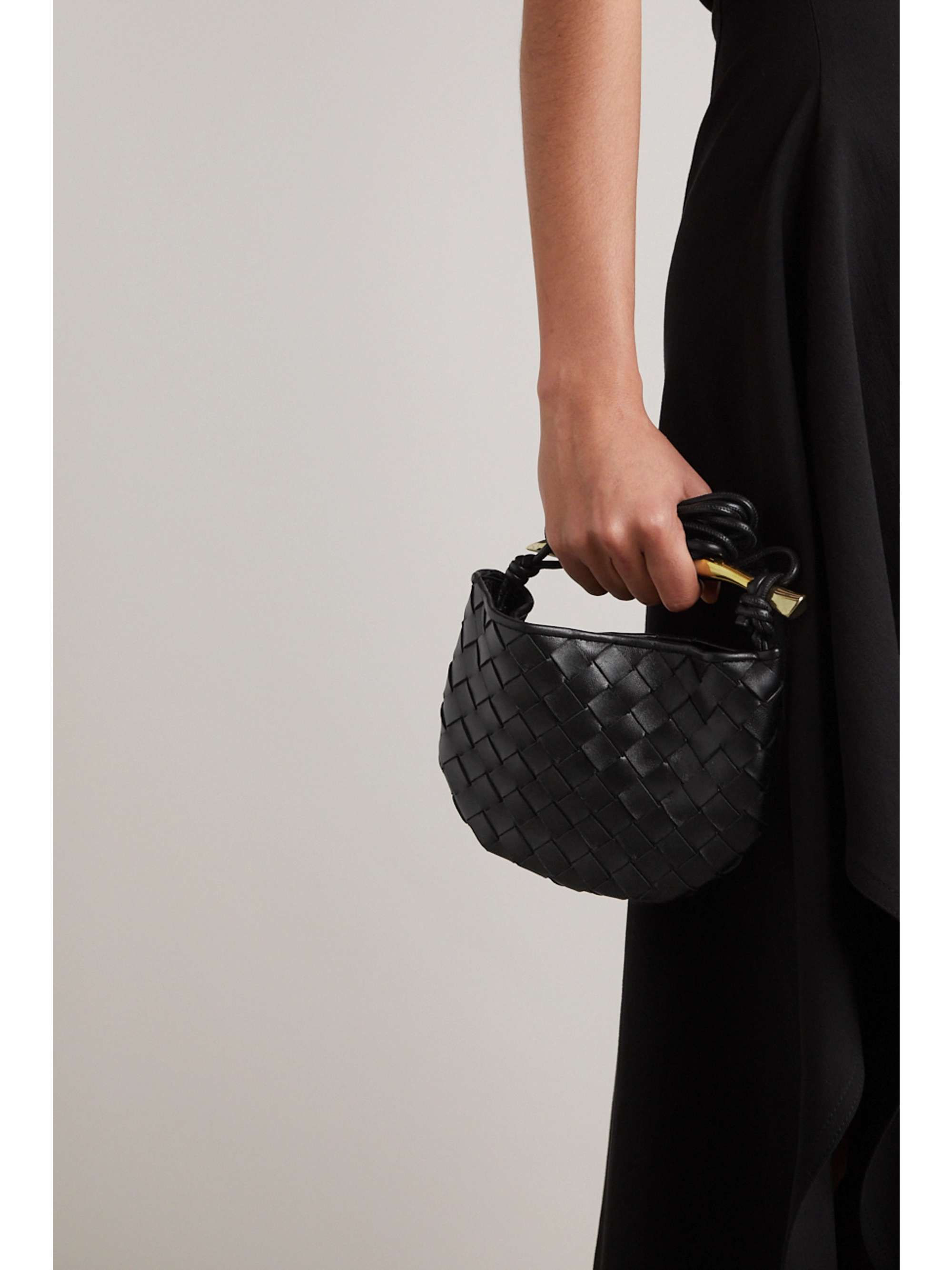 BOTTEGA VENETA Sardine mini embellished intrecciato leather shoulder bag