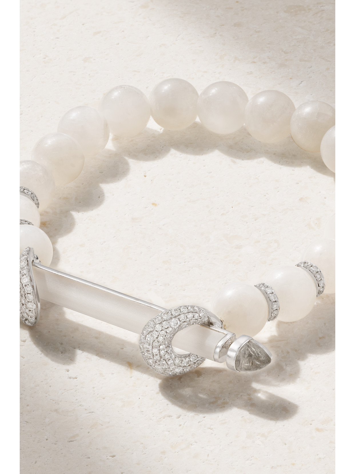 ANANYA CHAKRA 18-KARAT WHITE GOLD MULTI-STONE BRACELET