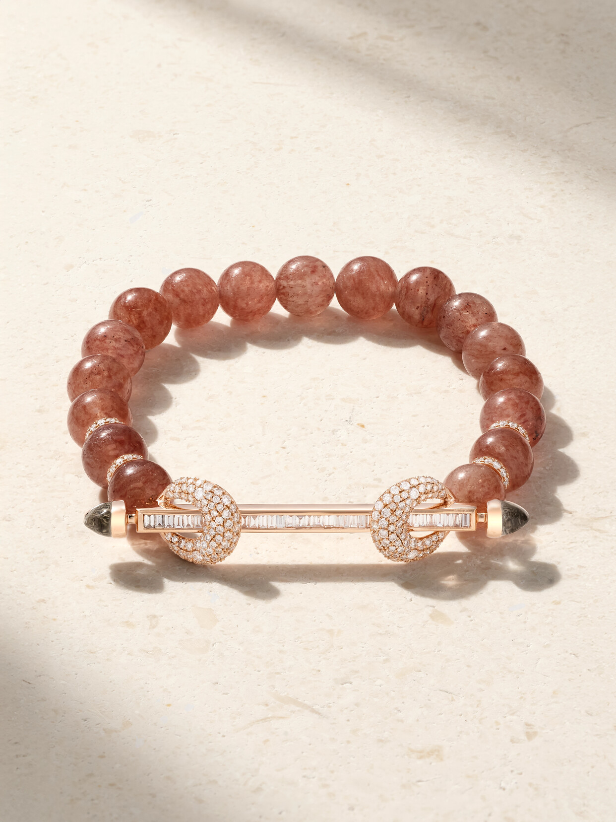 Ananya Chakra 18-karat Rose Gold Multi-stone Bracelet - 16