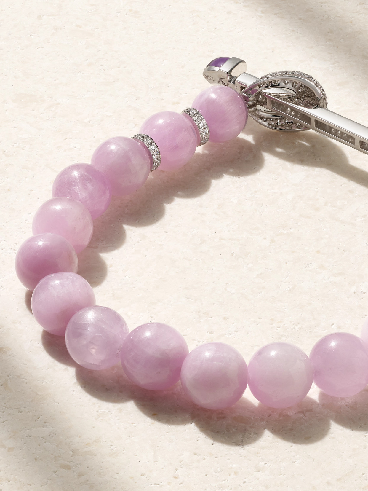 Ananya Chakra 18-karat White Gold Multi-stone Bracelet In Gold