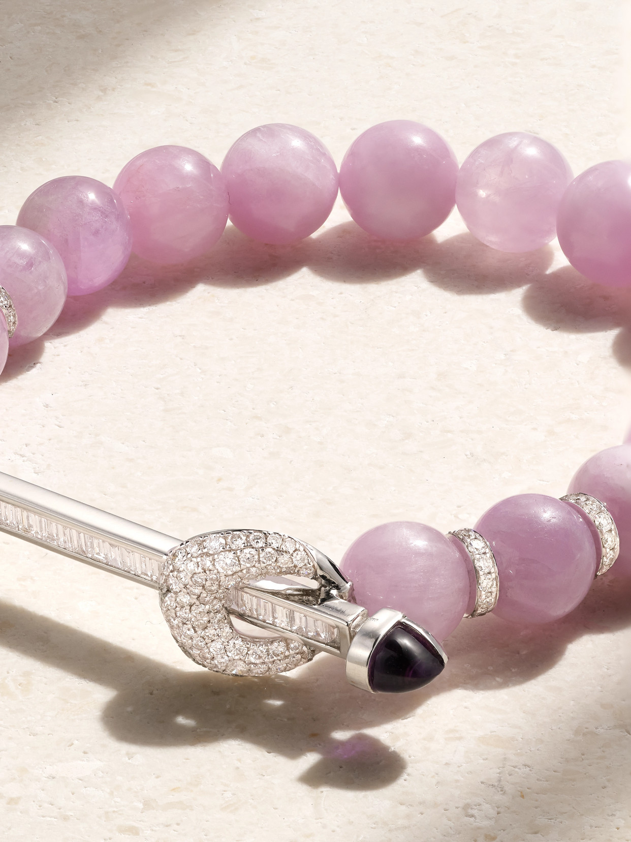 Ananya Chakra 18-karat White Gold Multi-stone Bracelet In Gold