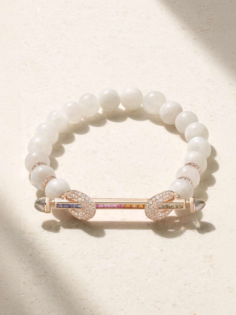 Ananya Chakra 18-karat Rose Gold Multi-stone Bracelet