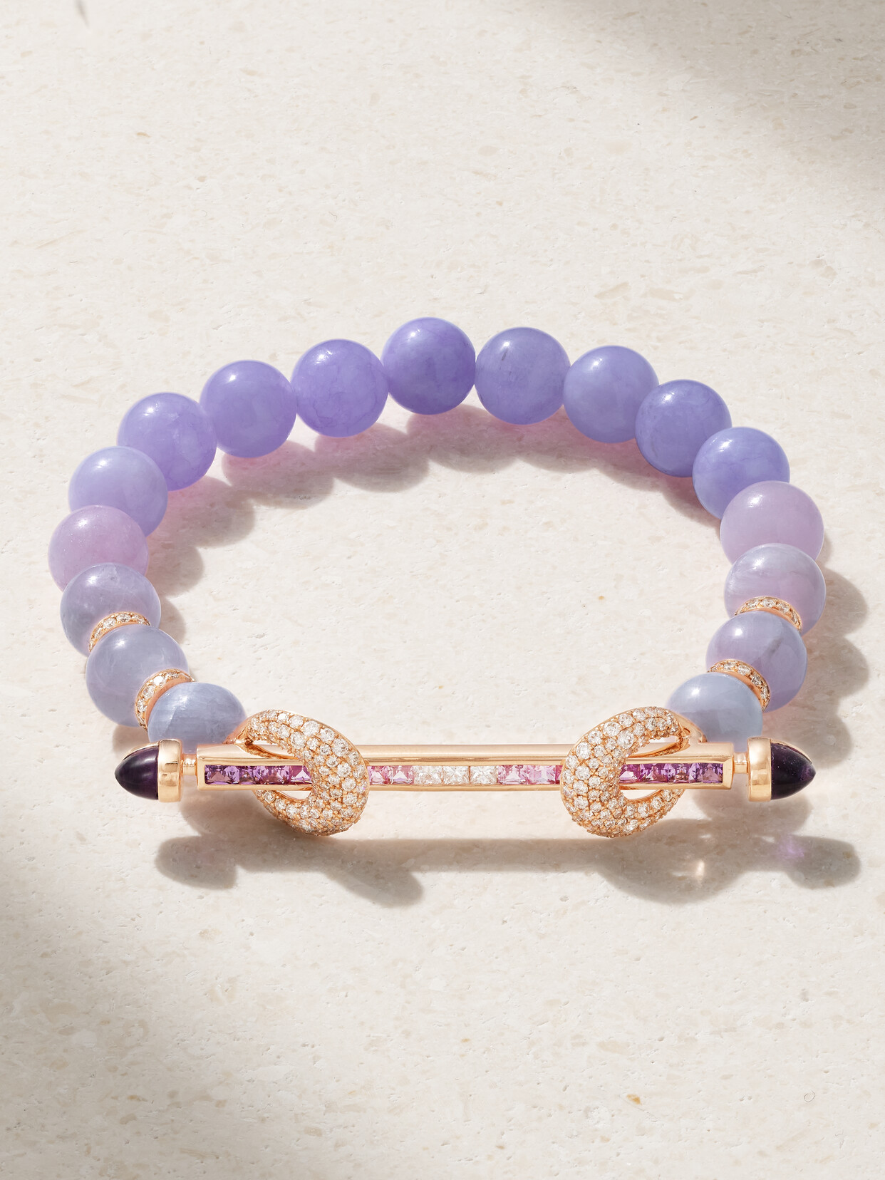 Ananya Chakra 18-karat Rose Gold Multi-stone Bracelet - 15