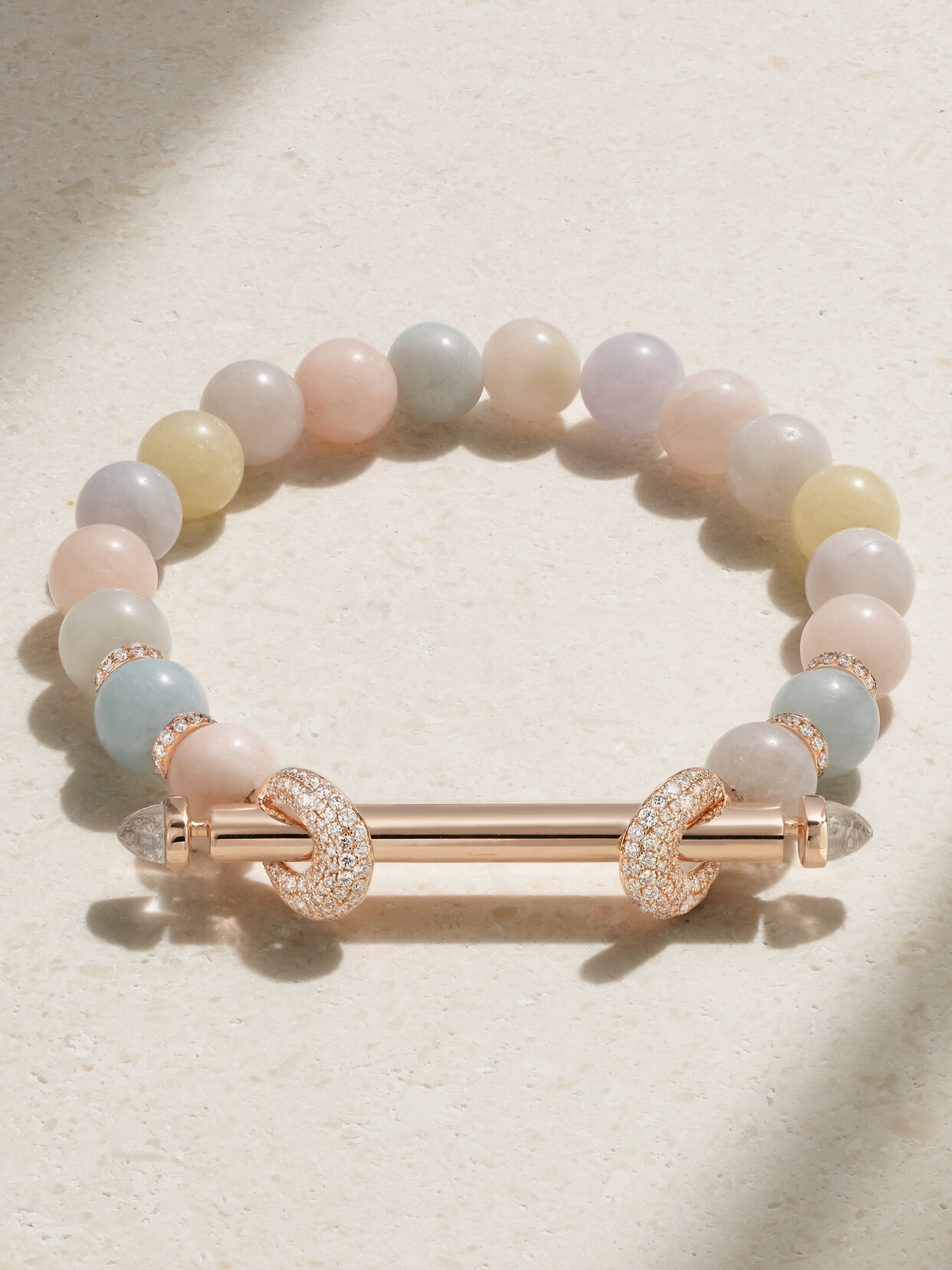 Ananya Chakra 18-karat Rose Gold Multi-stone Bracelet