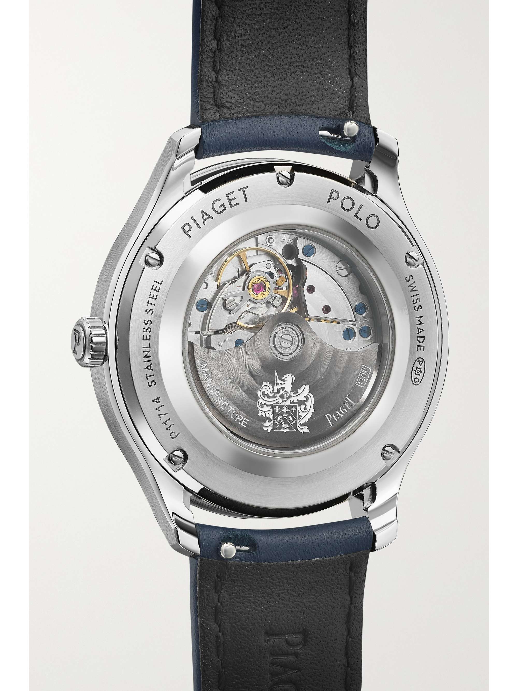 PIAGET Polo Date Automatic 36mm stainless steel and leather watch