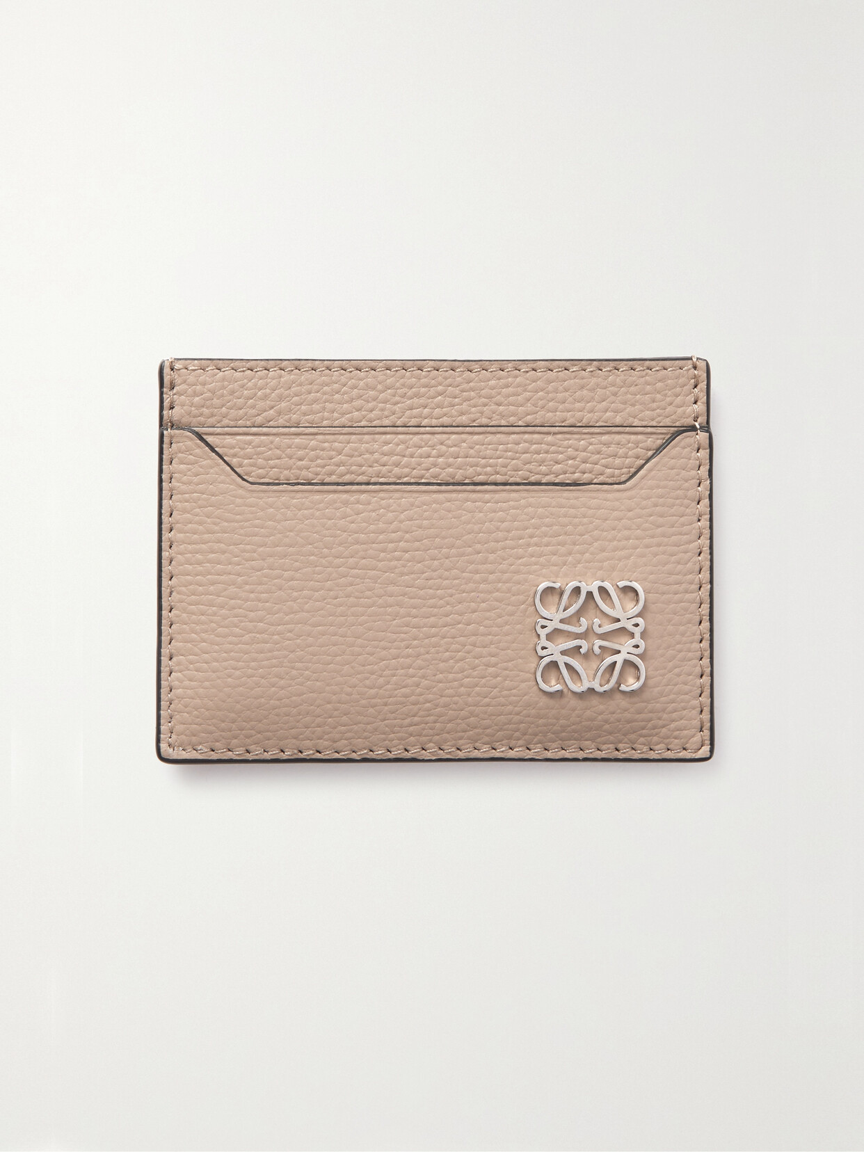 Loewe - Embellished Textured-leather Cardholder - Brown