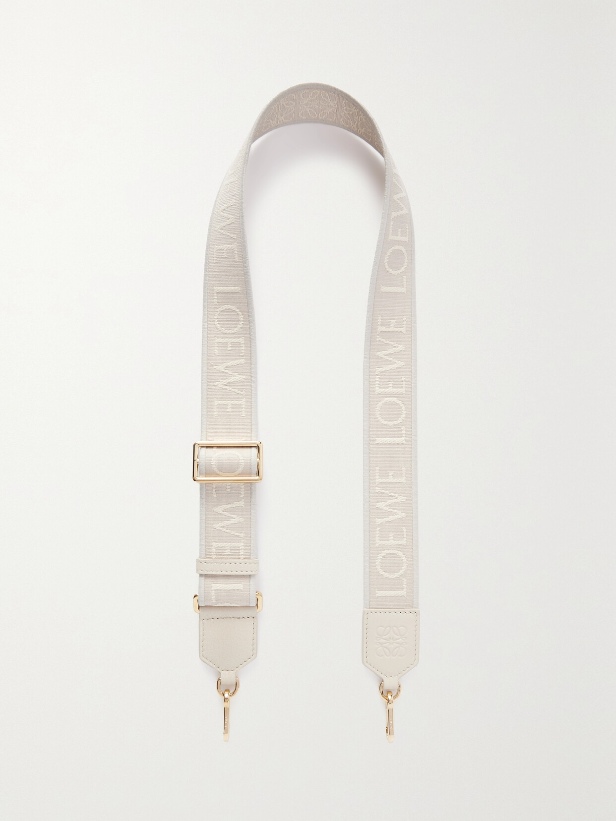 Loewe Anagram Leather-trimmed Canvas-jacquard Bag Strap