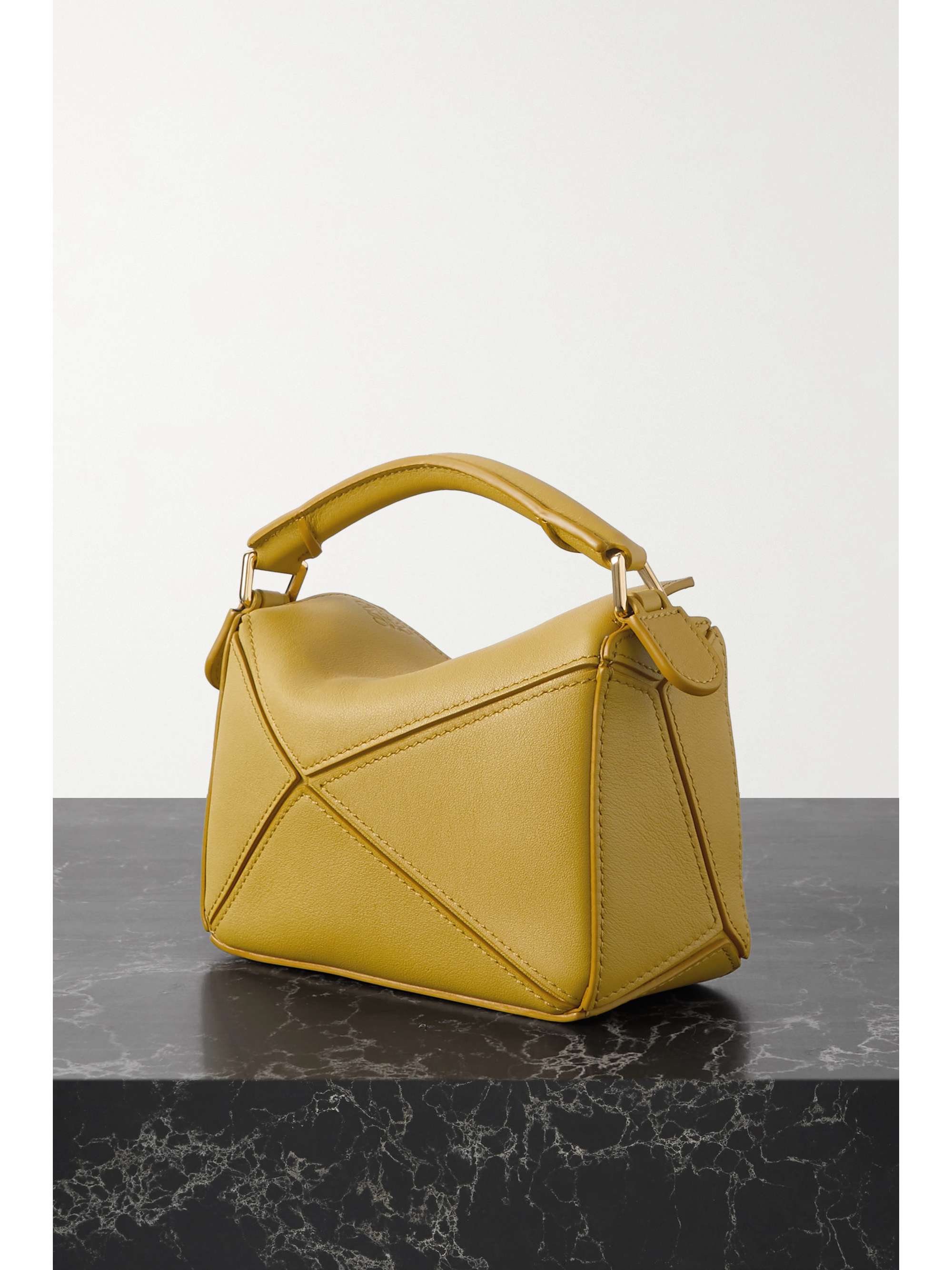 LOEWE Puzzle mini texturedleather shoulder bag NETAPORTER