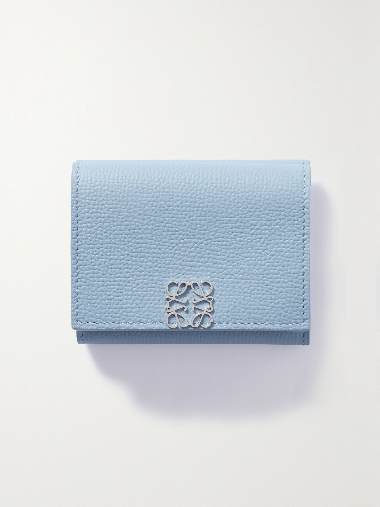 Loewe - Anagram Textured-leather Wallet - Blue