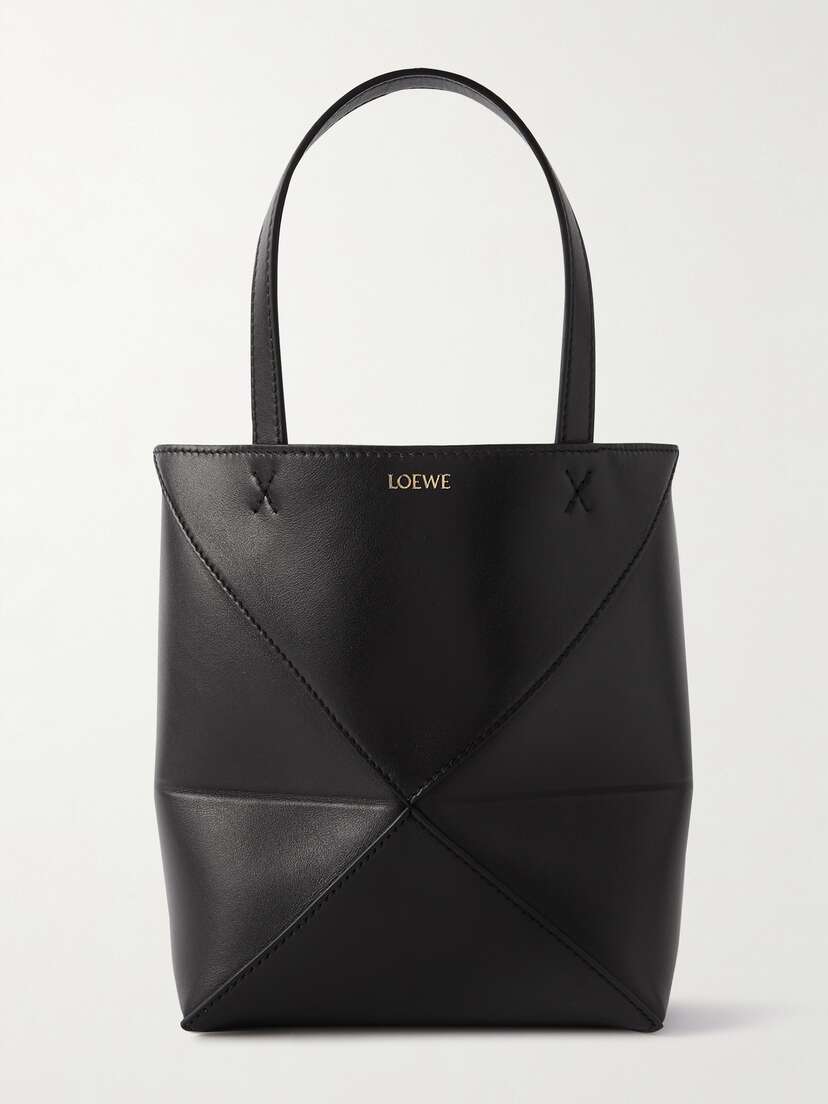 Loewe Puzzle Fold Convertible Mini Leather Tote