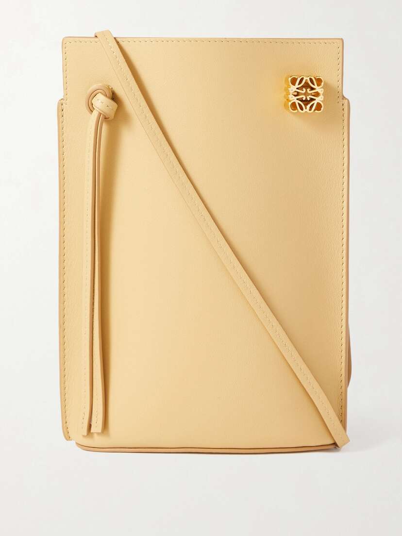 Loewe Dice Pocket Embellished Leather Shoulder Bag
