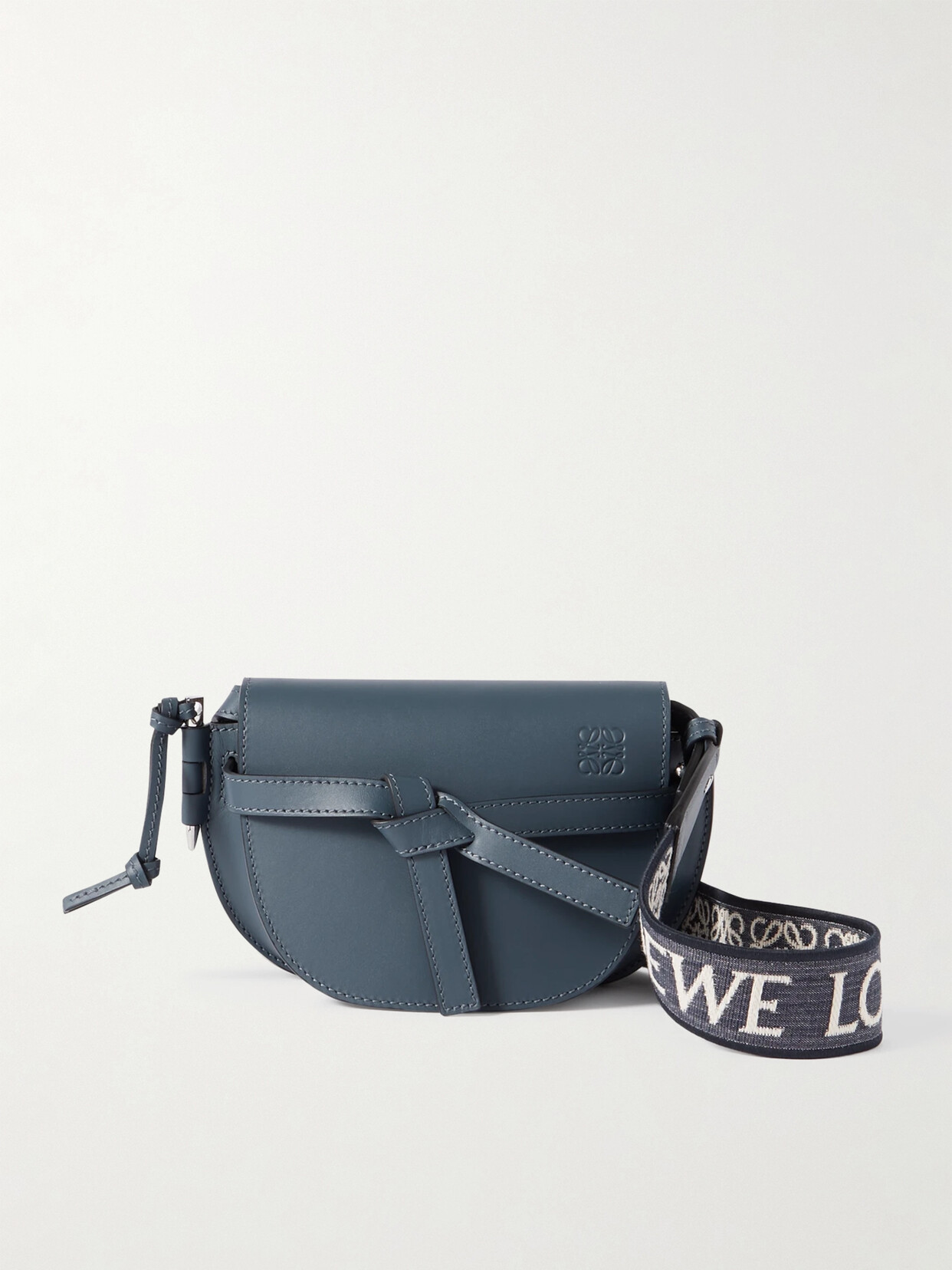 Loewe - Gate Dual Mini Leather Shoulder Bag - Blue