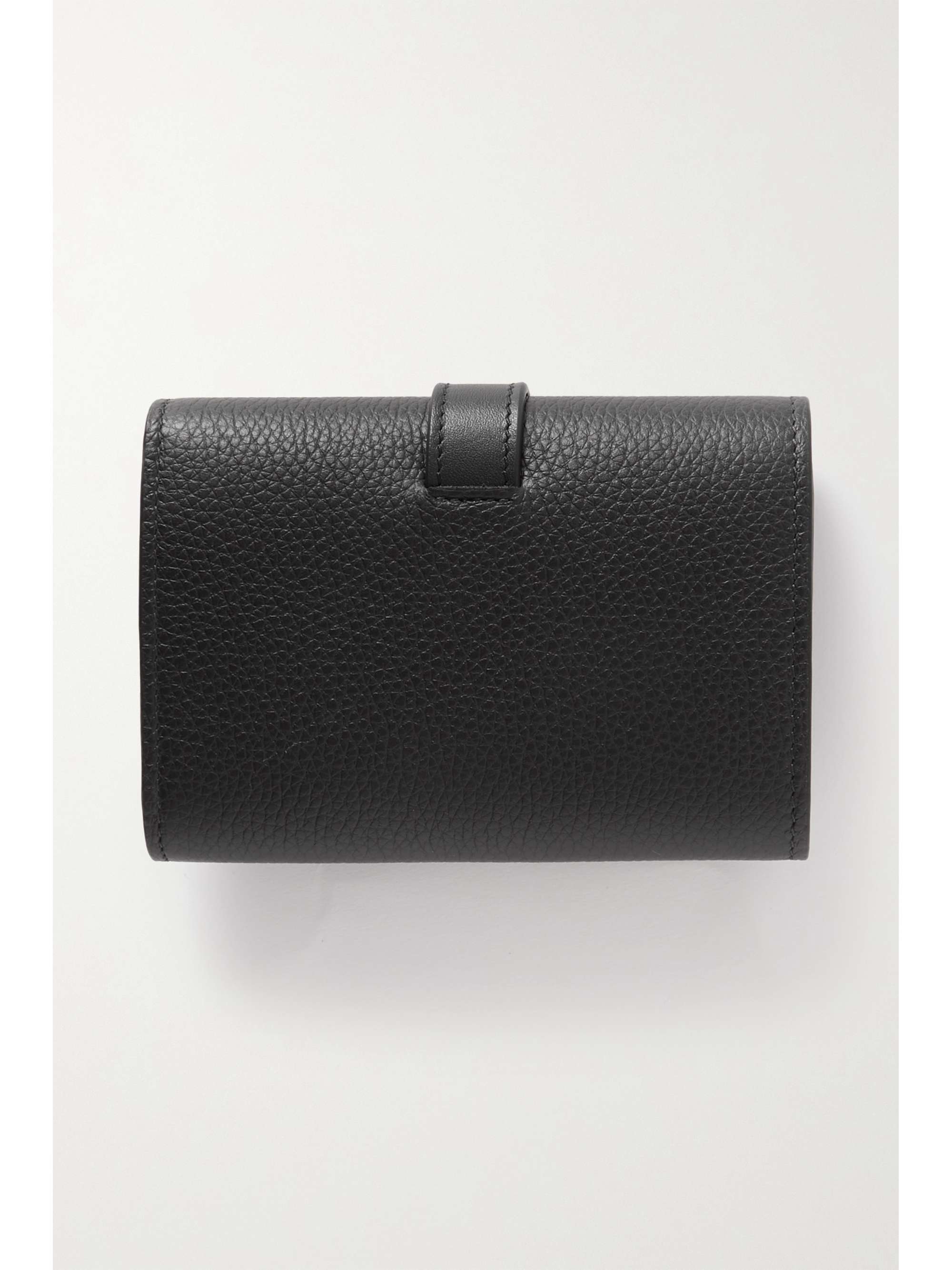 LOEWE Two-tone textured and smooth leather wallet