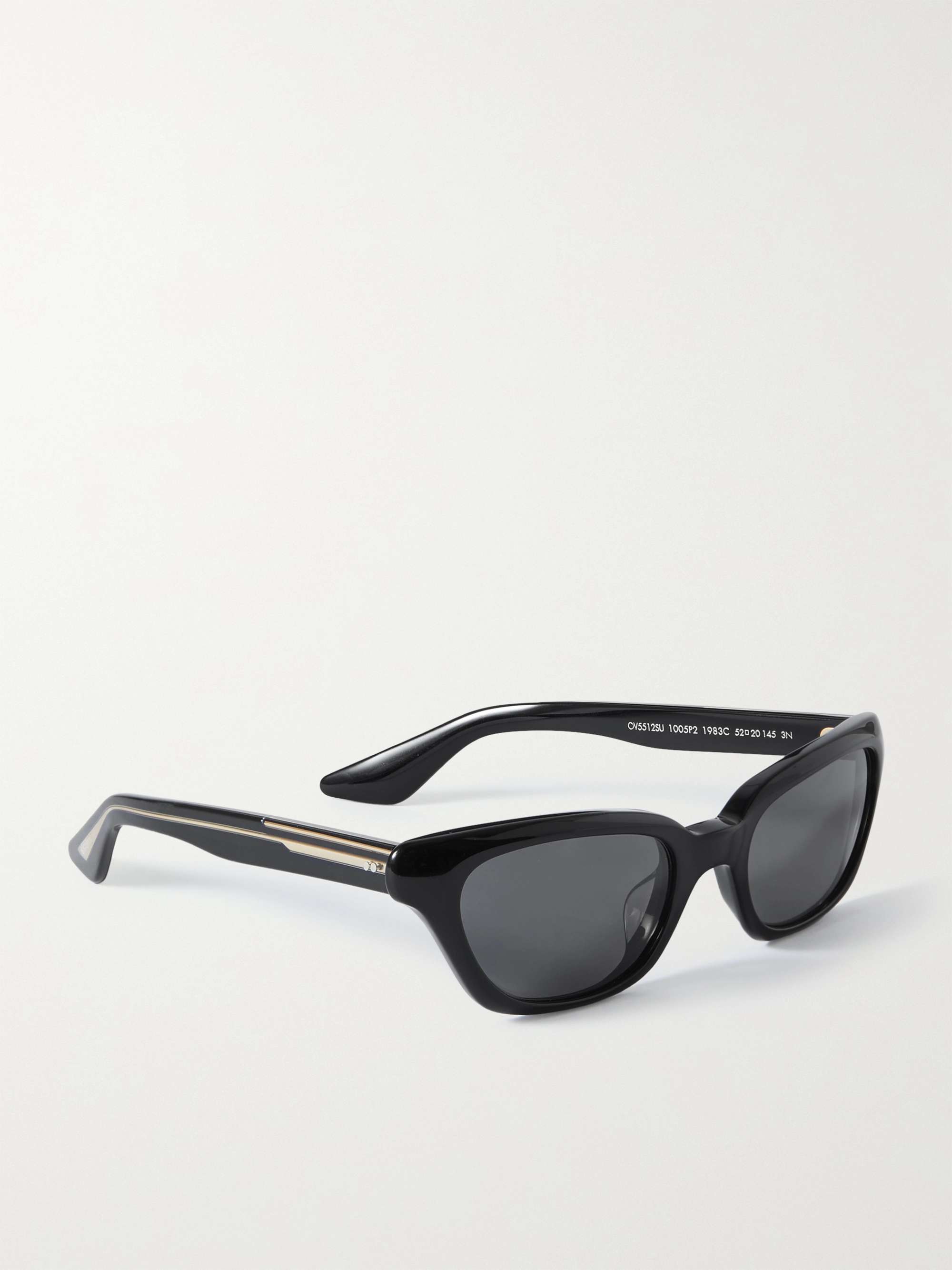 OLIVER PEOPLES + Khaite cat-eye acetate and gold-tone sunglasses