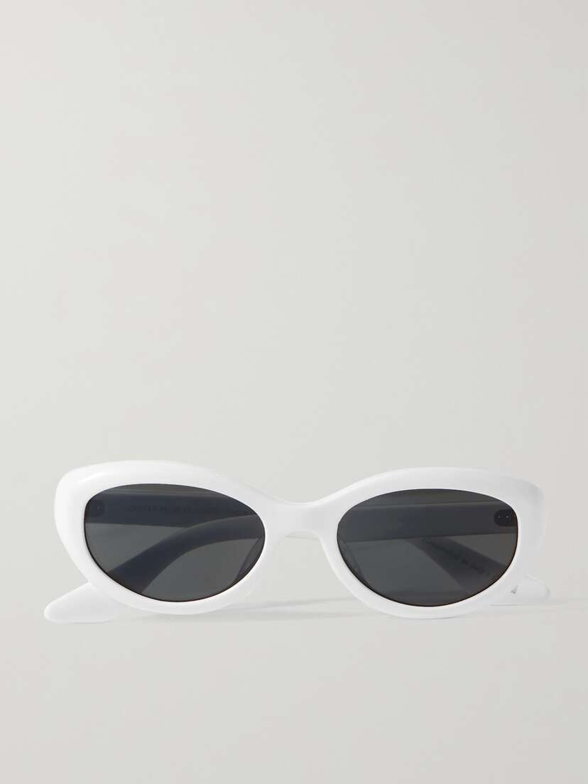 Oliver Peoples + Khaite 1969 Oval-frame Acetate Sunglasses