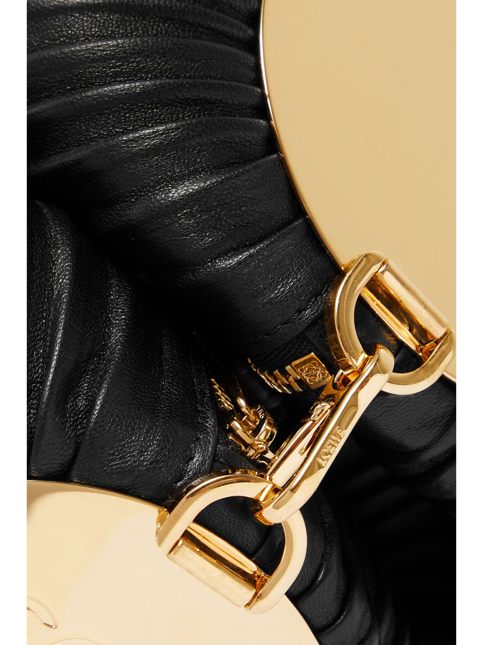 LOEWE Bracelet pleated leather shoulder bag