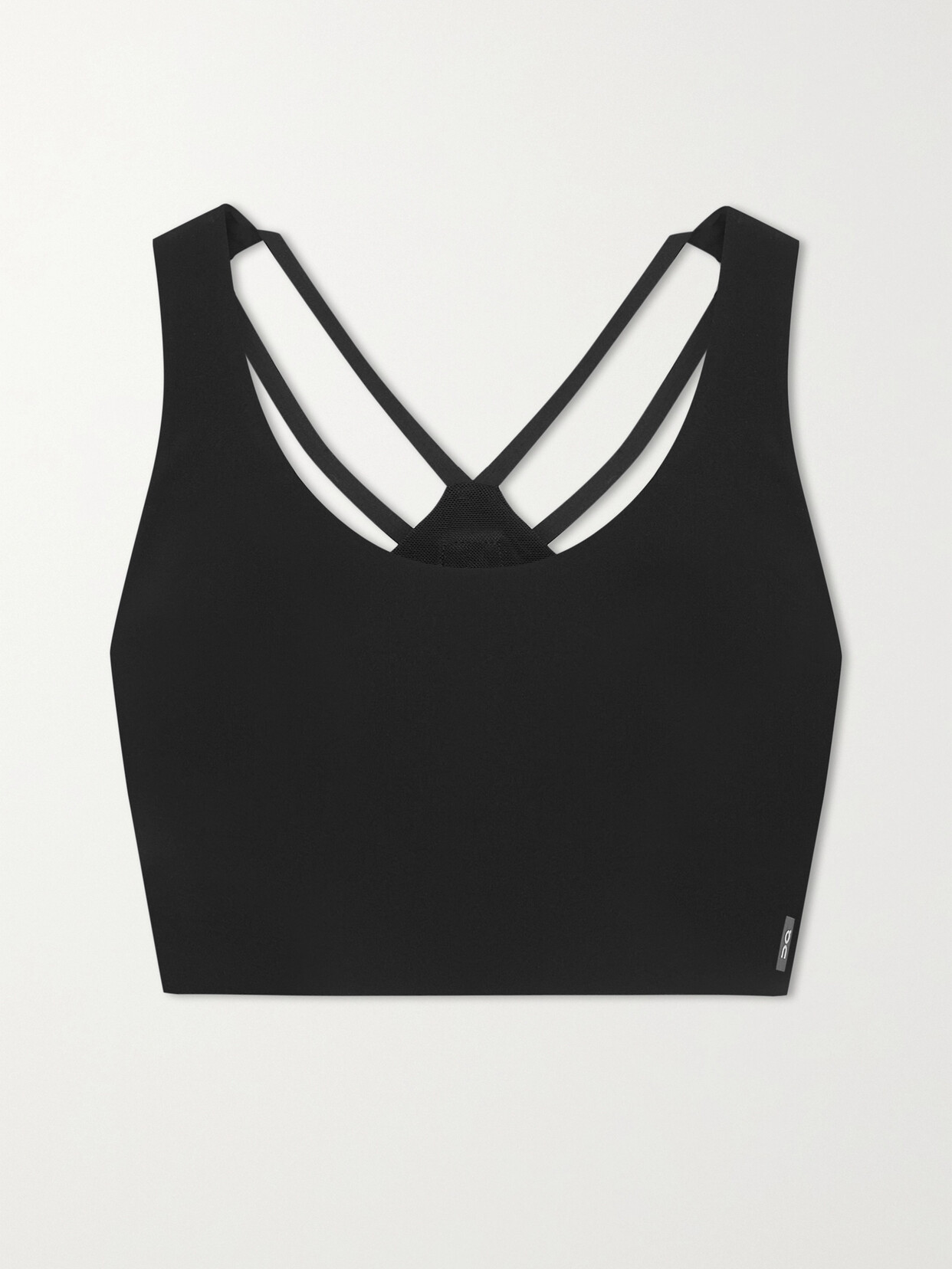 ON - Active Stretch Recycled-jersey Sports Bra - Black