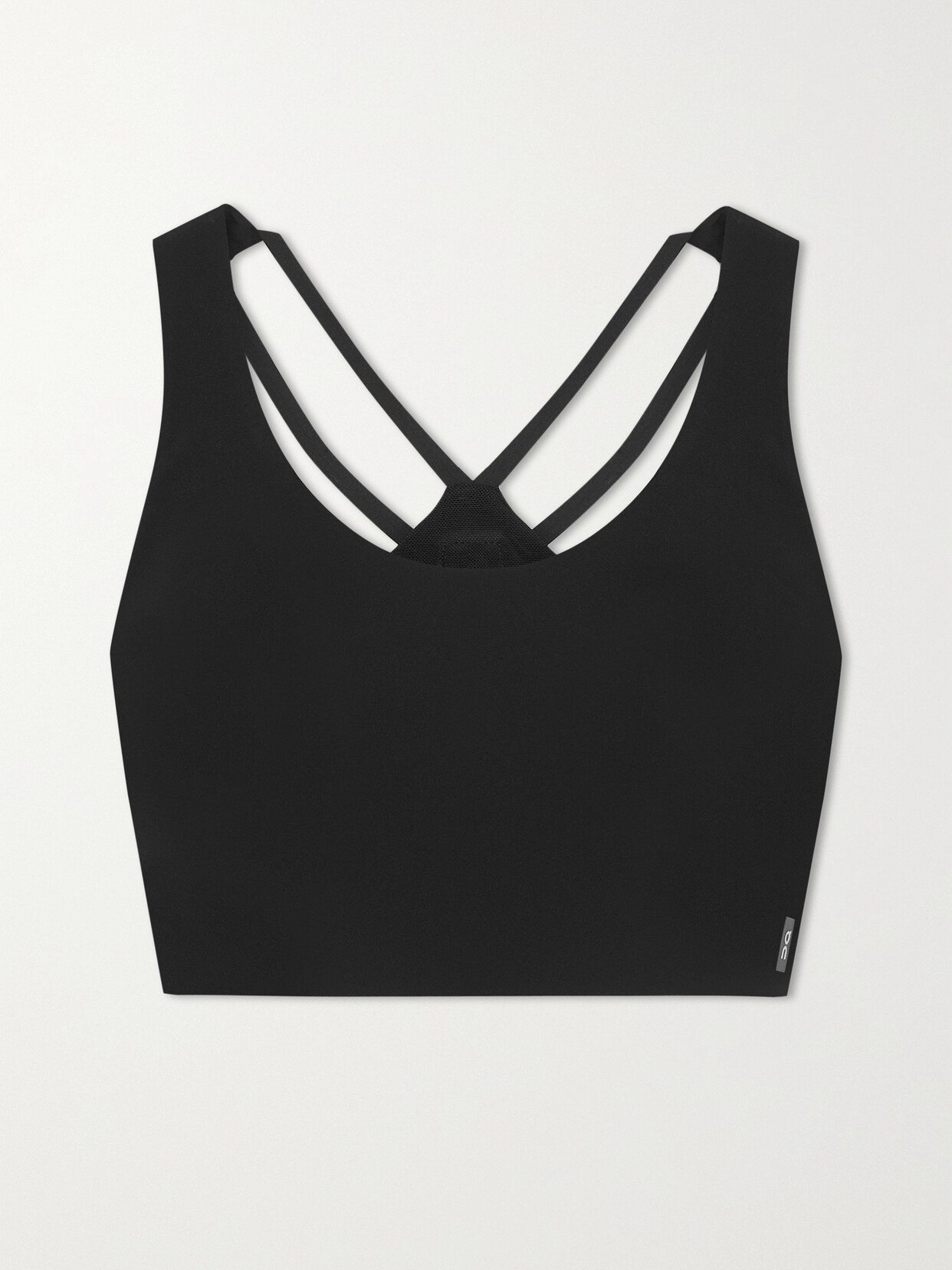 ON - Active Stretch Recycled-jersey Sports Bra - Black