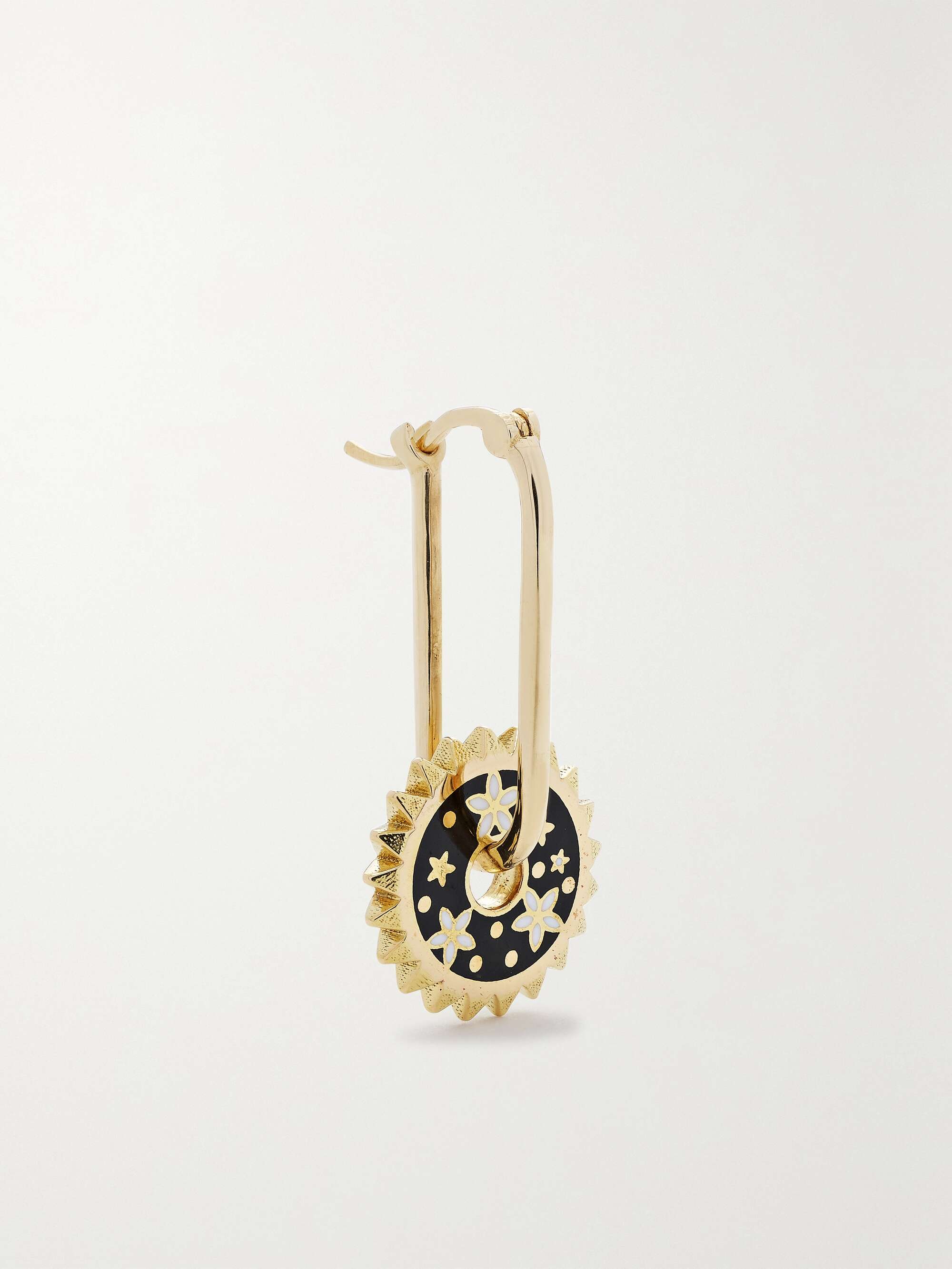 Charme Tortue En Laiton Plaqué Or 18k Avec Émail - Bijou Femme, Dimensions 11x11 Mm