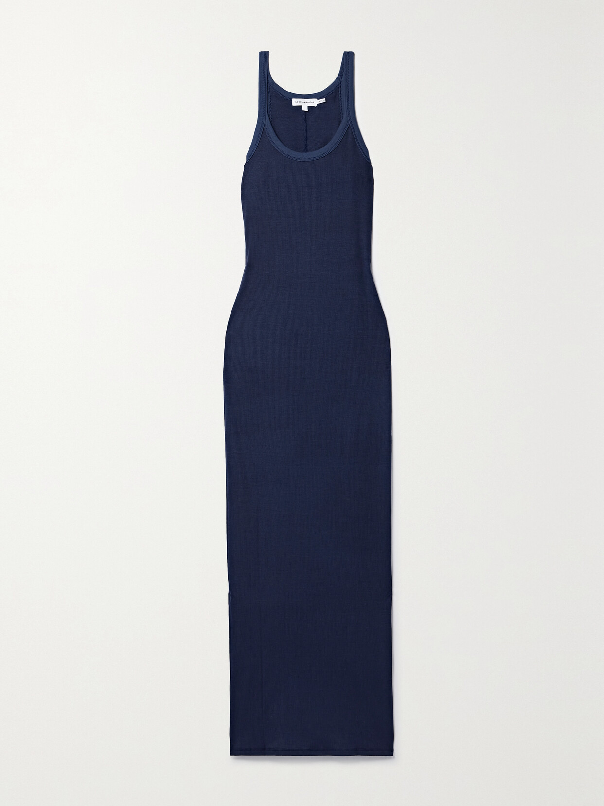 GOOD AMERICAN - Ribbed Stretch-modal Maxi Dress - Blue