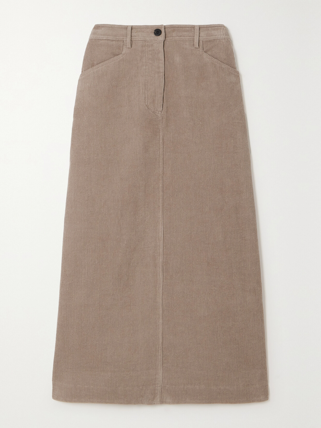 Cefinn - Shona Cotton-corduroy Midi Skirt - Brown