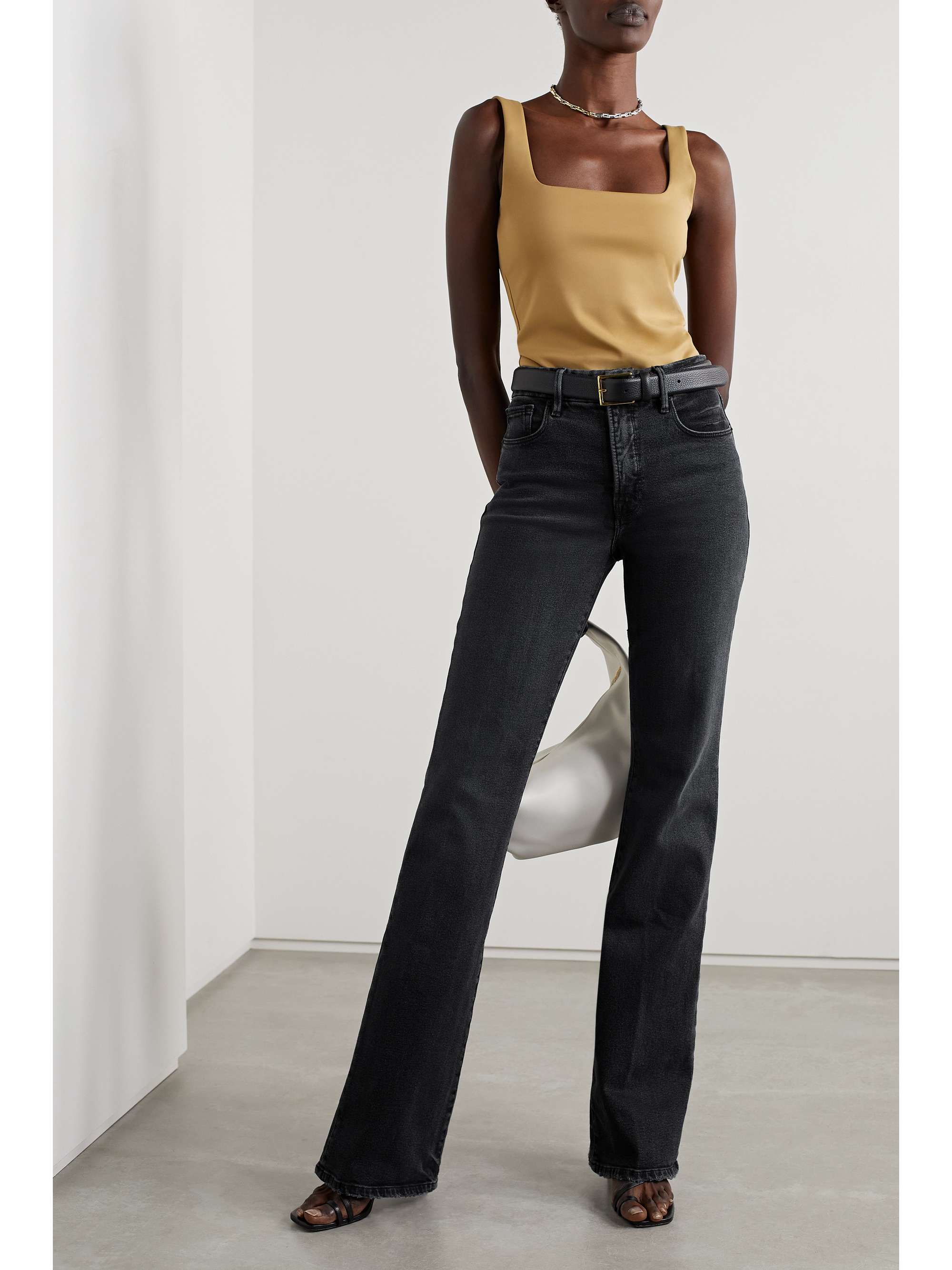 GOOD AMERICAN Good Classic high-rise bootcut jeans | NET-A-PORTER