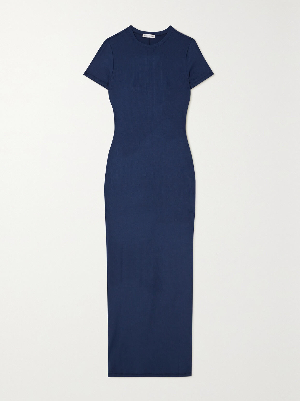 GOOD AMERICAN - Ribbed Stretch-jersey Midi Dress - Blue