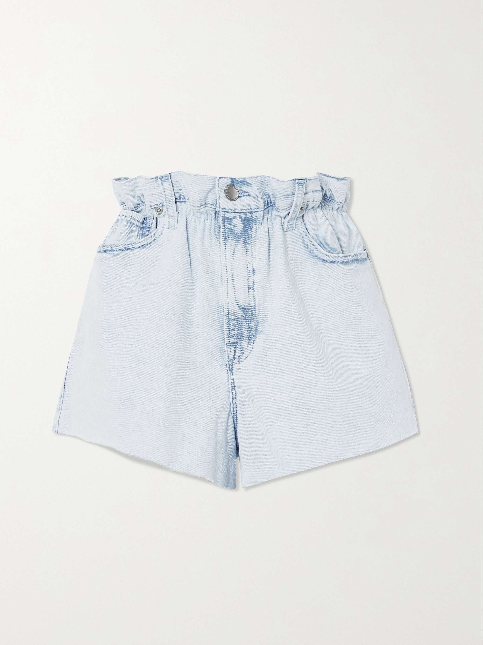 Women's Paperbag Denim Shorts by Miu Miu