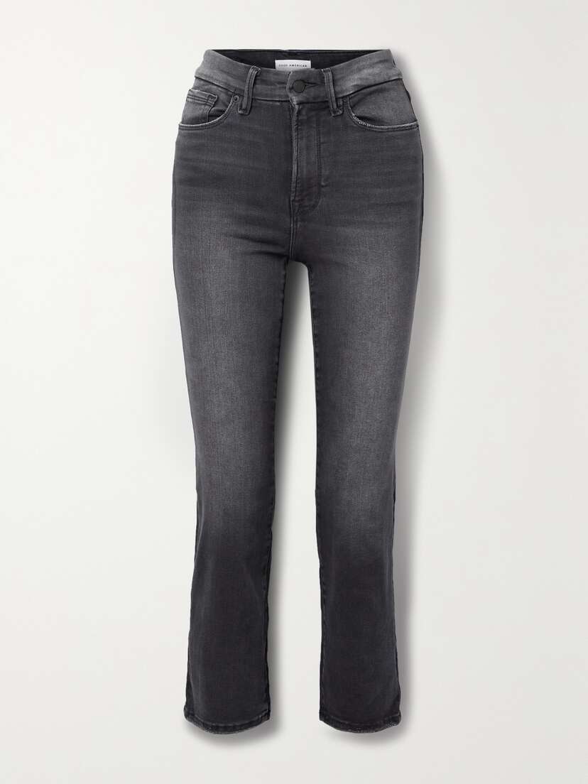 GOOD AMERICAN Always Fits Good Legs High-rise Straight-leg Jeans