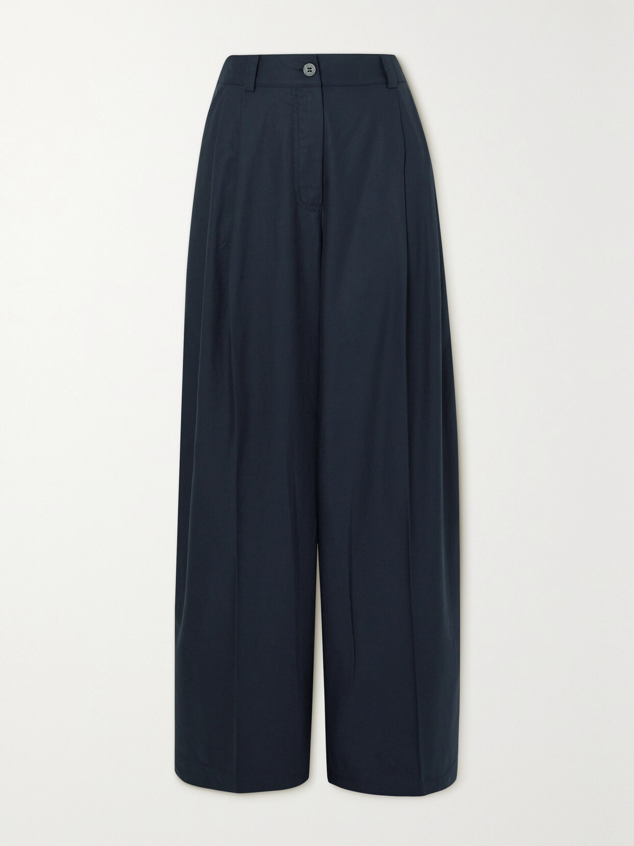 Cefinn - Tamara Pleated Tencel Lyocell And Cotton-blend Twill Wide-leg Pants - Blue