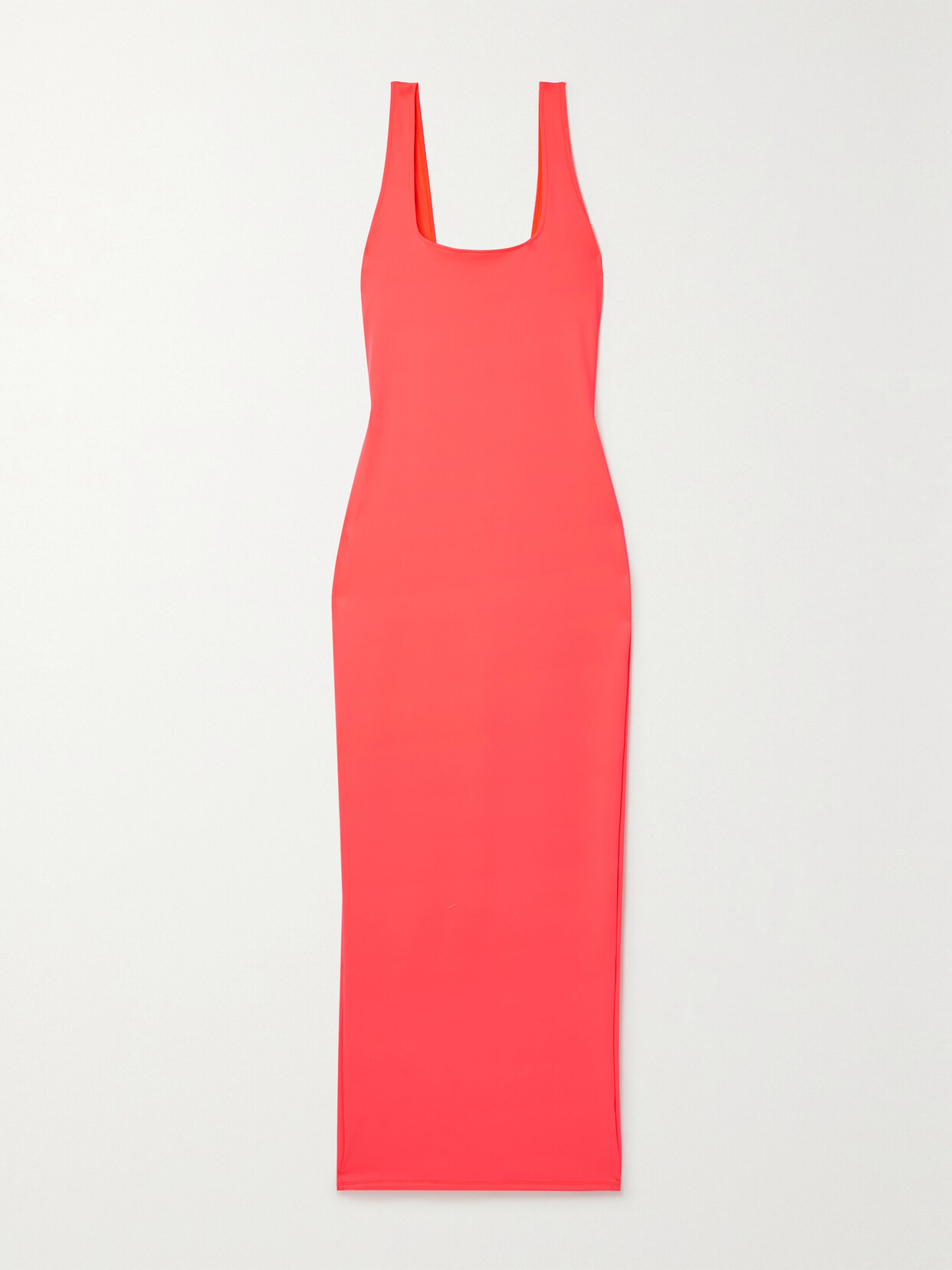 Good American Scuba Maxi Dress In Orange