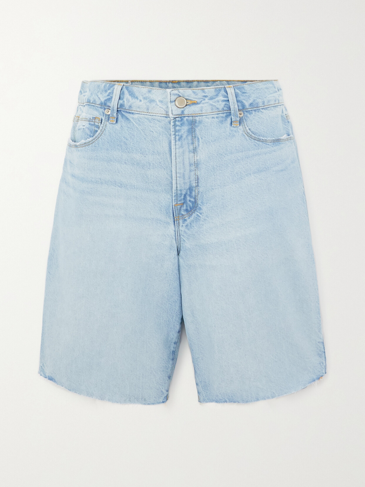 GOOD AMERICAN - Good '90s High-rise Denim Shorts - Blue