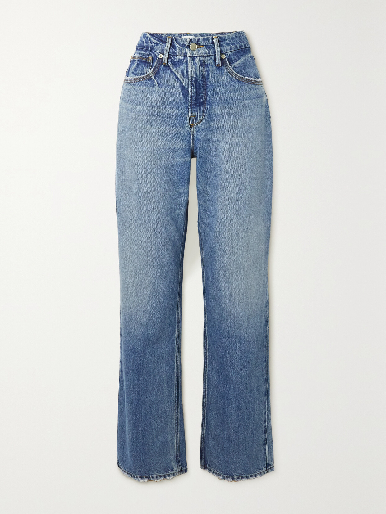 GOOD AMERICAN - Good '90s High-rise Straight-leg Jeans - Blue