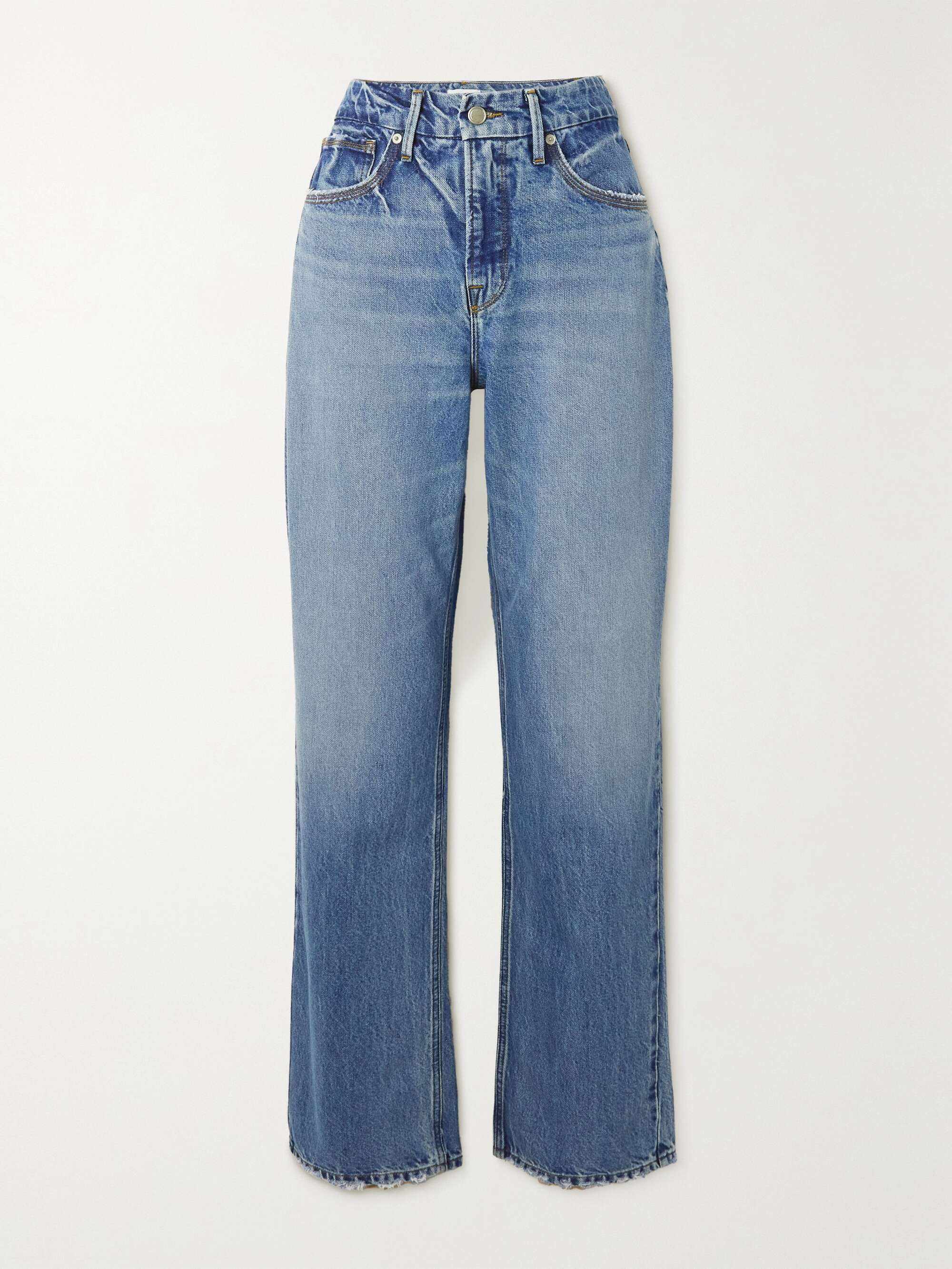 GOOD AMERICAN Good \'90s high-rise straight-leg jeans | NET-A-PORTER