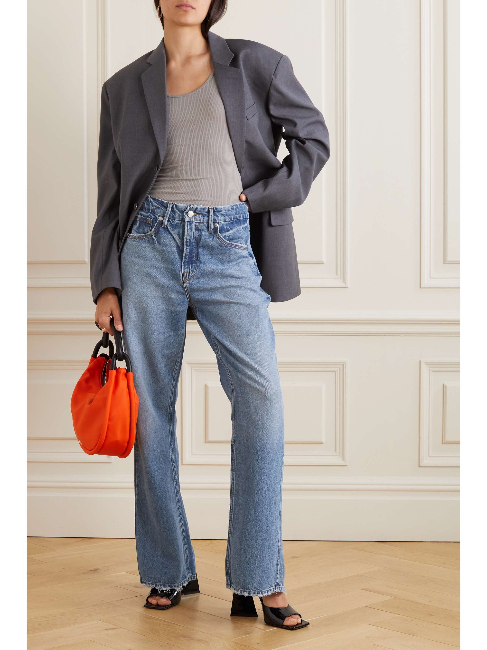 Good '90s high-rise straight-leg jeans