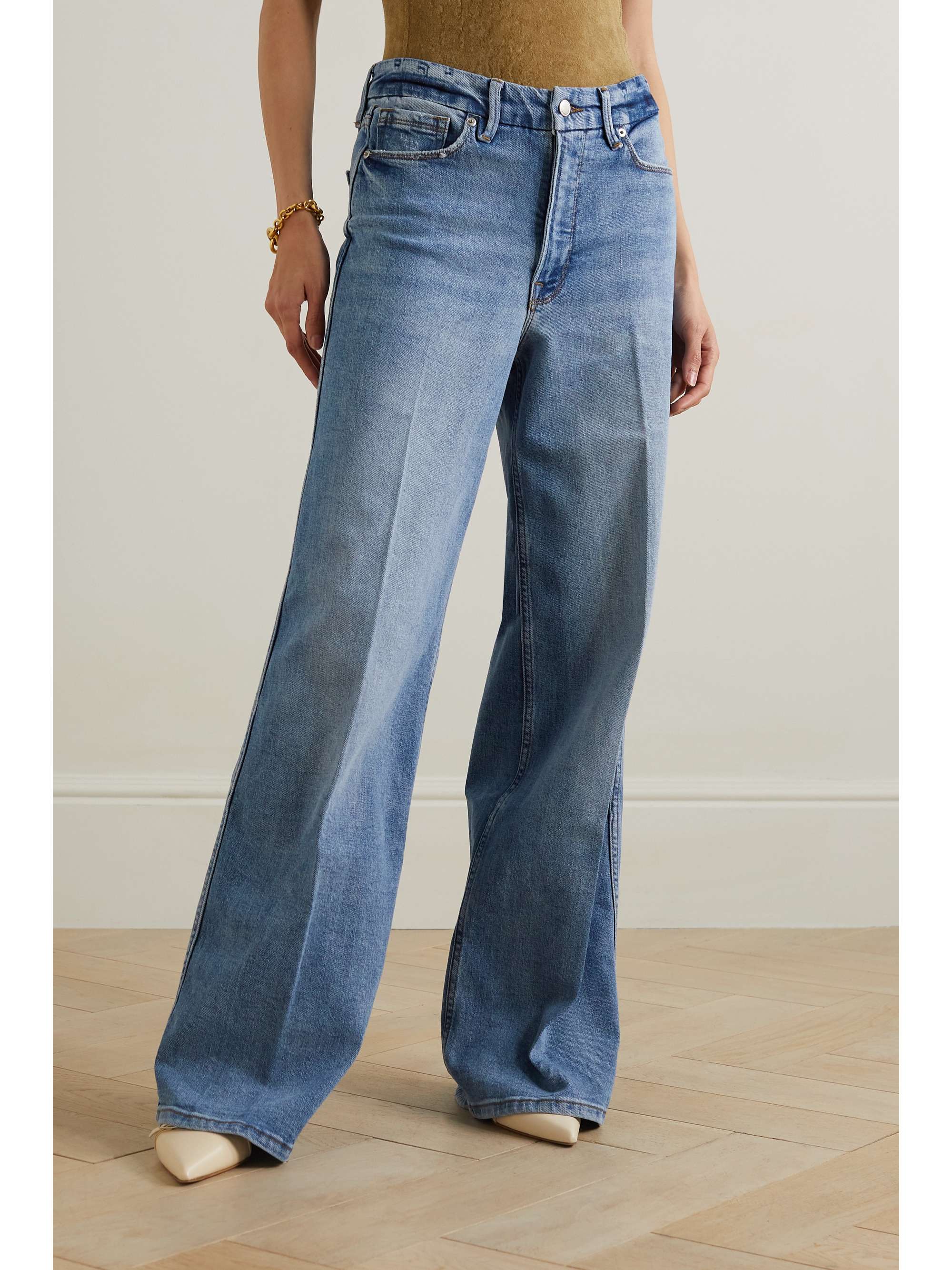 GOOD AMERICAN Good Skate recycled high-rise wide-leg jeans | NET-A-PORTER