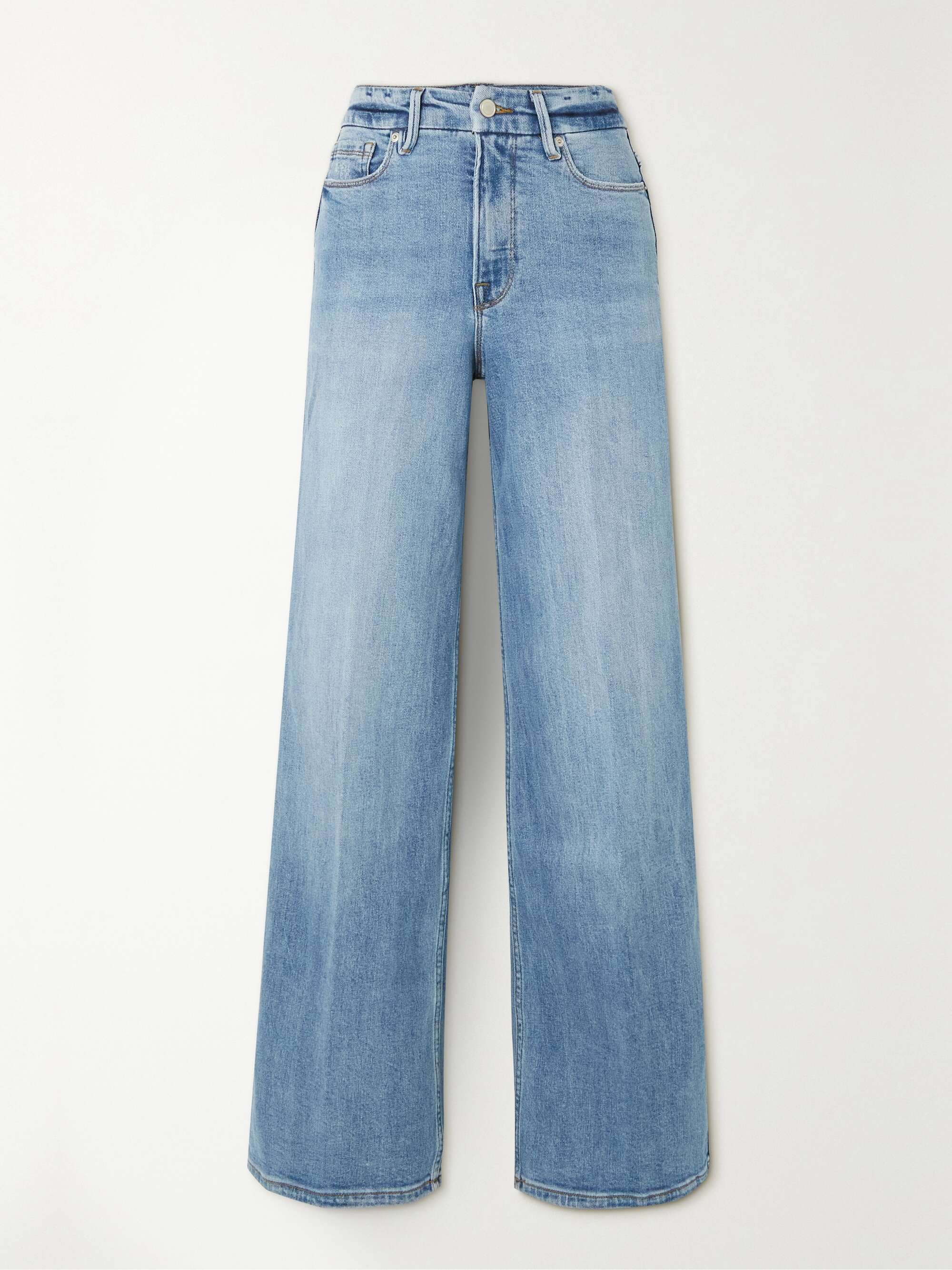 GOOD AMERICAN Good Skate recycled high-rise wide-leg jeans | NET-A-PORTER