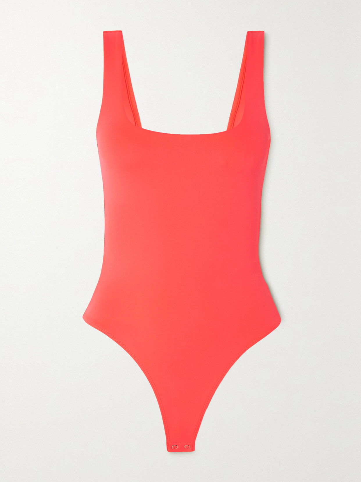 GOOD AMERICAN - Scuba Modern Stretch Thong Bodysuit - Orange