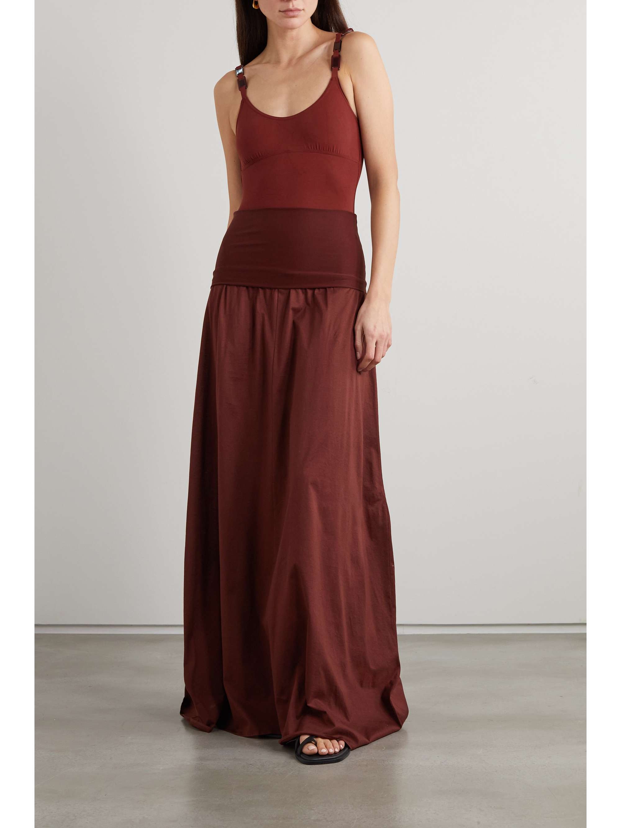 ERES Ankara convertible cotton and stretch-jersey maxi dress
