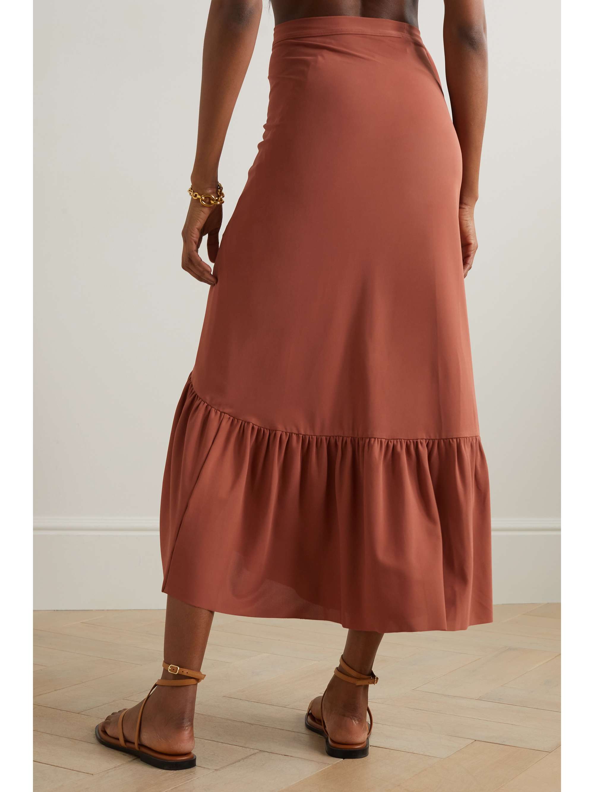 ERES Julia ruffled stretch-twill pareo