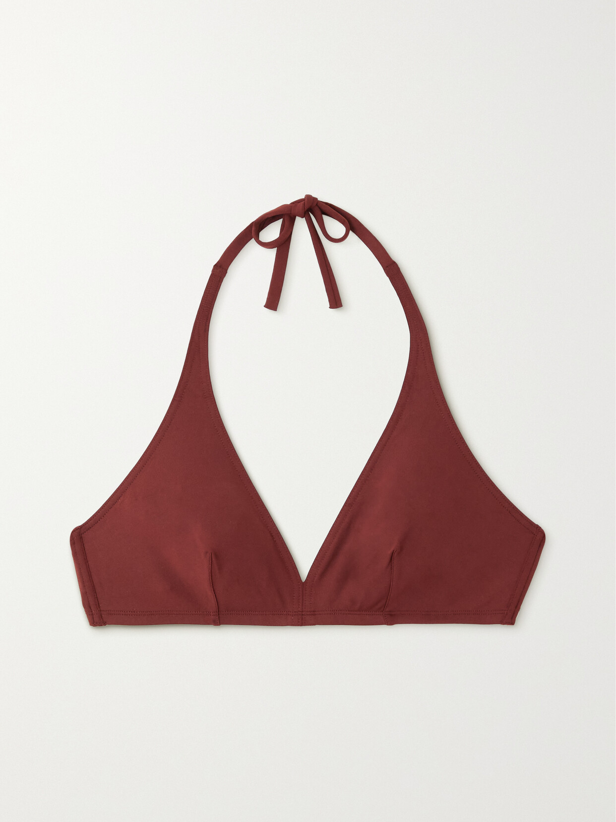 Eres Les Essentiels Gang Triangle Bikini Top In Brown