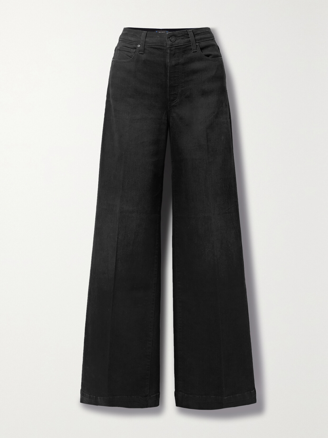 PAIGE - Harper High-rise Wide-leg Jeans - Black