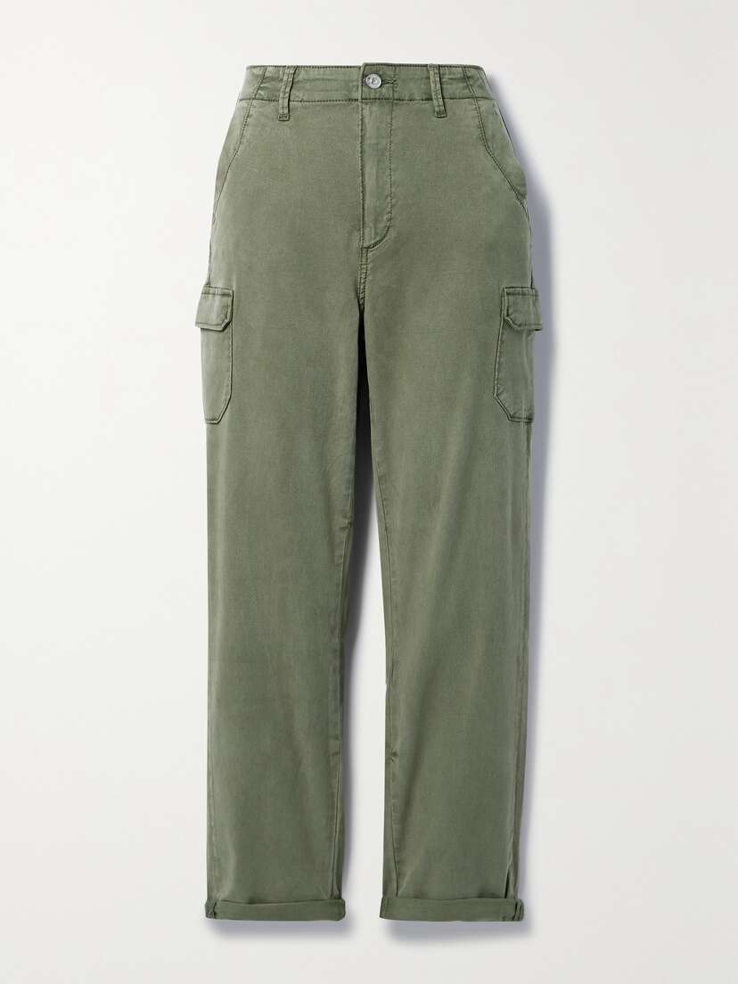 PAIGE Drew Lyocell-blend Straight-leg Cargo Pants