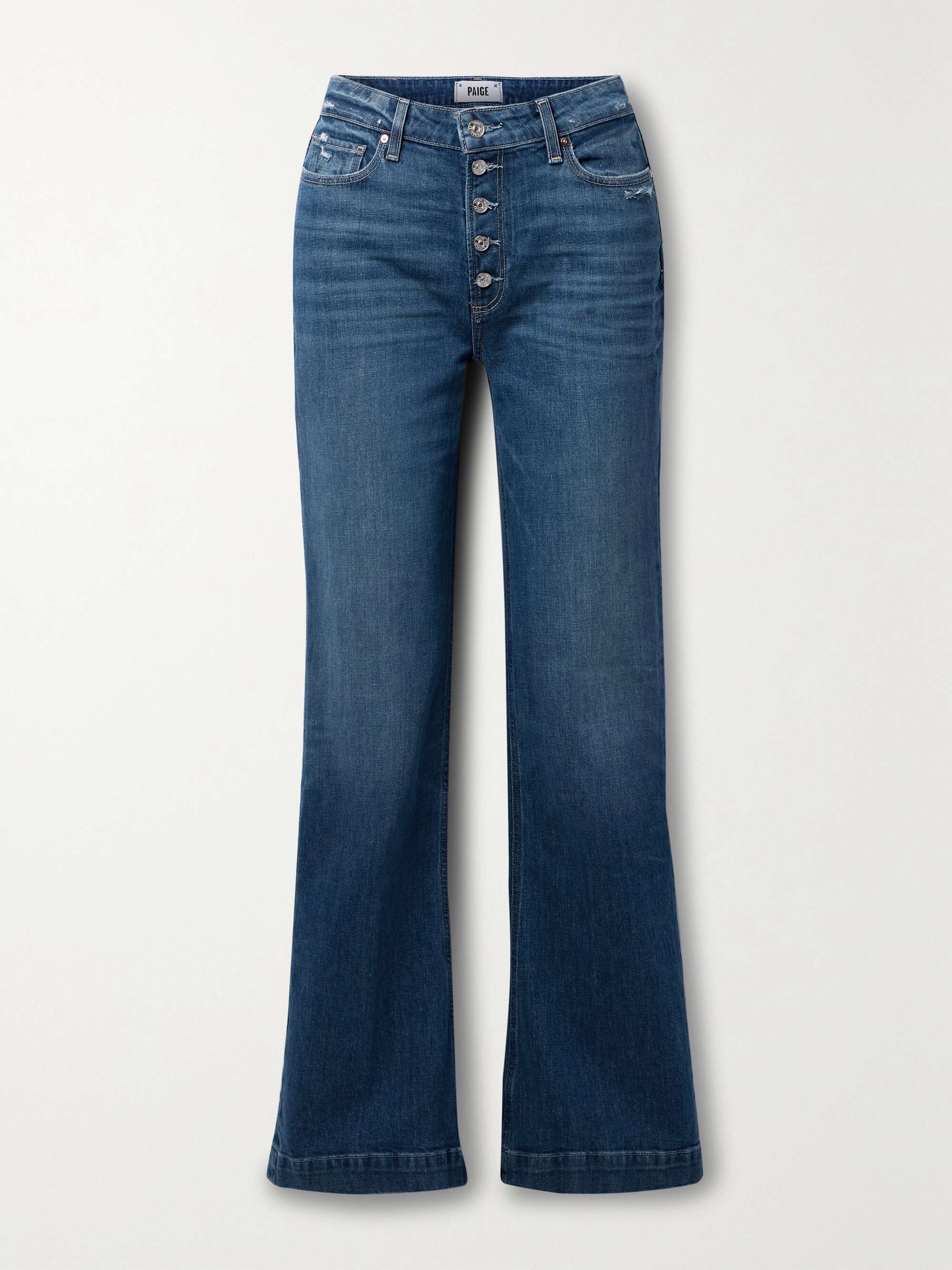 PAIGE Leenah highrise wideleg jeans NETAPORTER