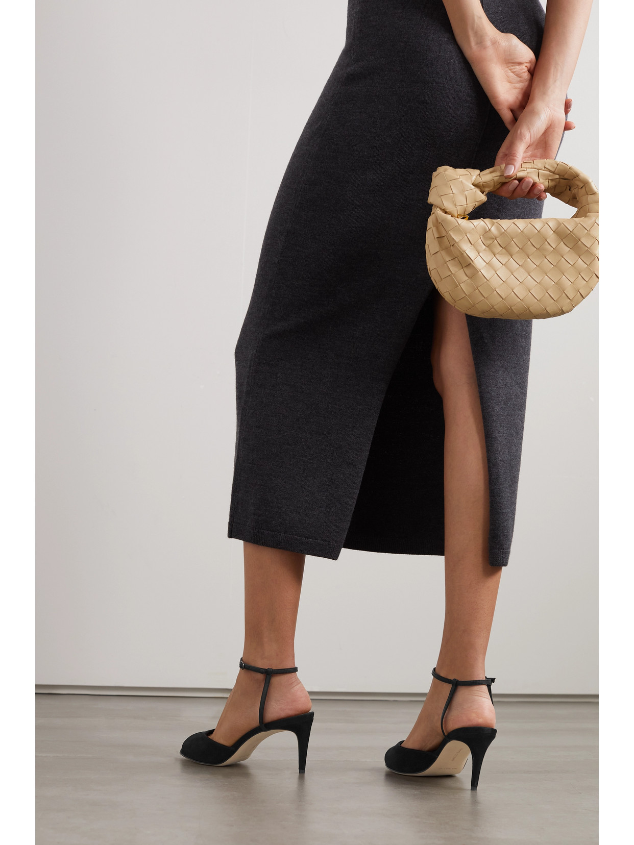 Manolo Blahnik Bacardu 70 Leather-trimmed Suede Sandals In Black