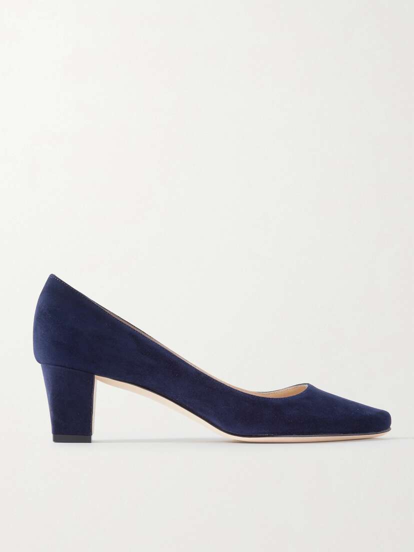 Manolo Blahnik Okkatopla 50 Suede Pumps