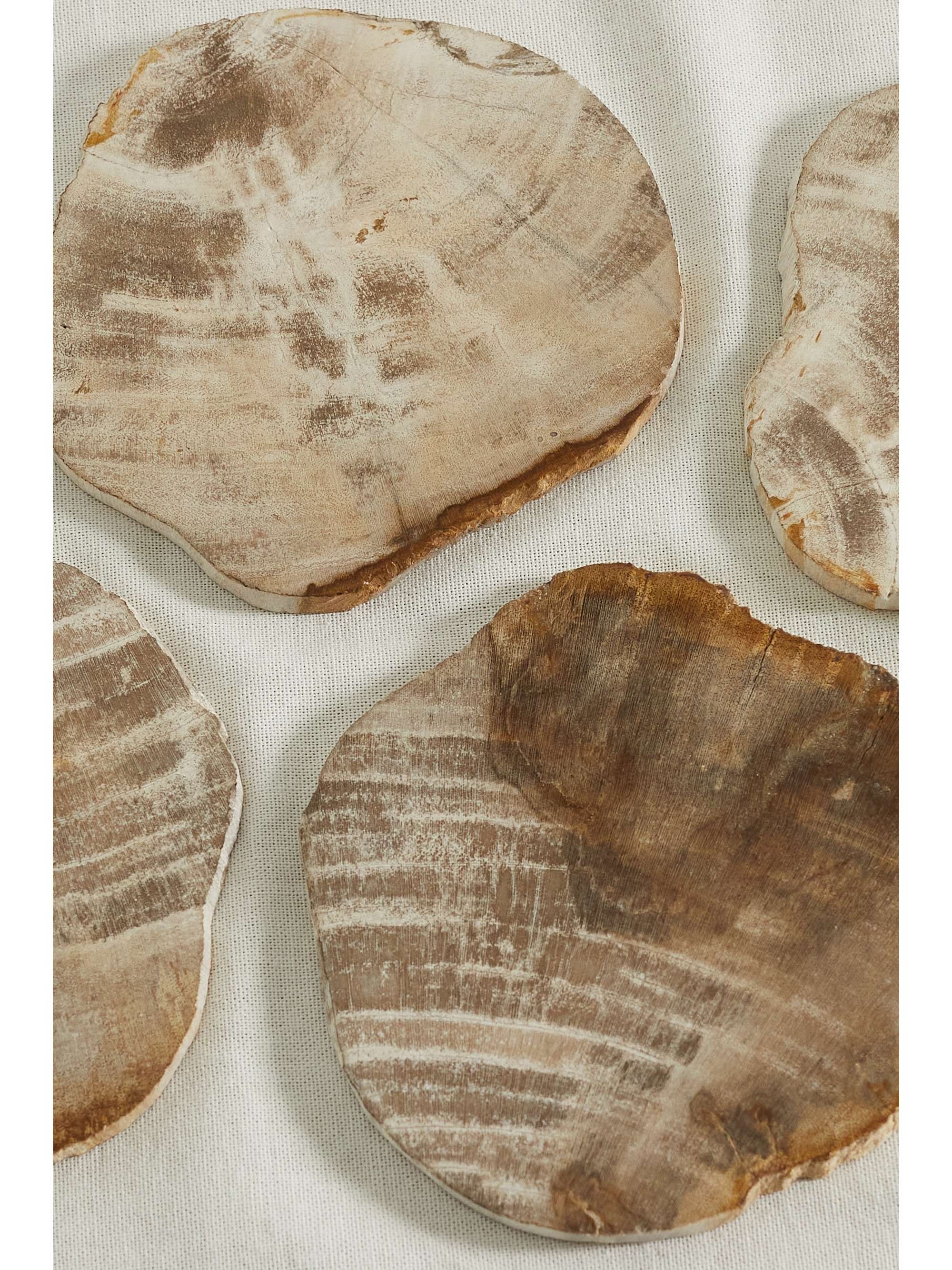 SOHO HOME Balfern set of four wooden coasters NETAPORTER